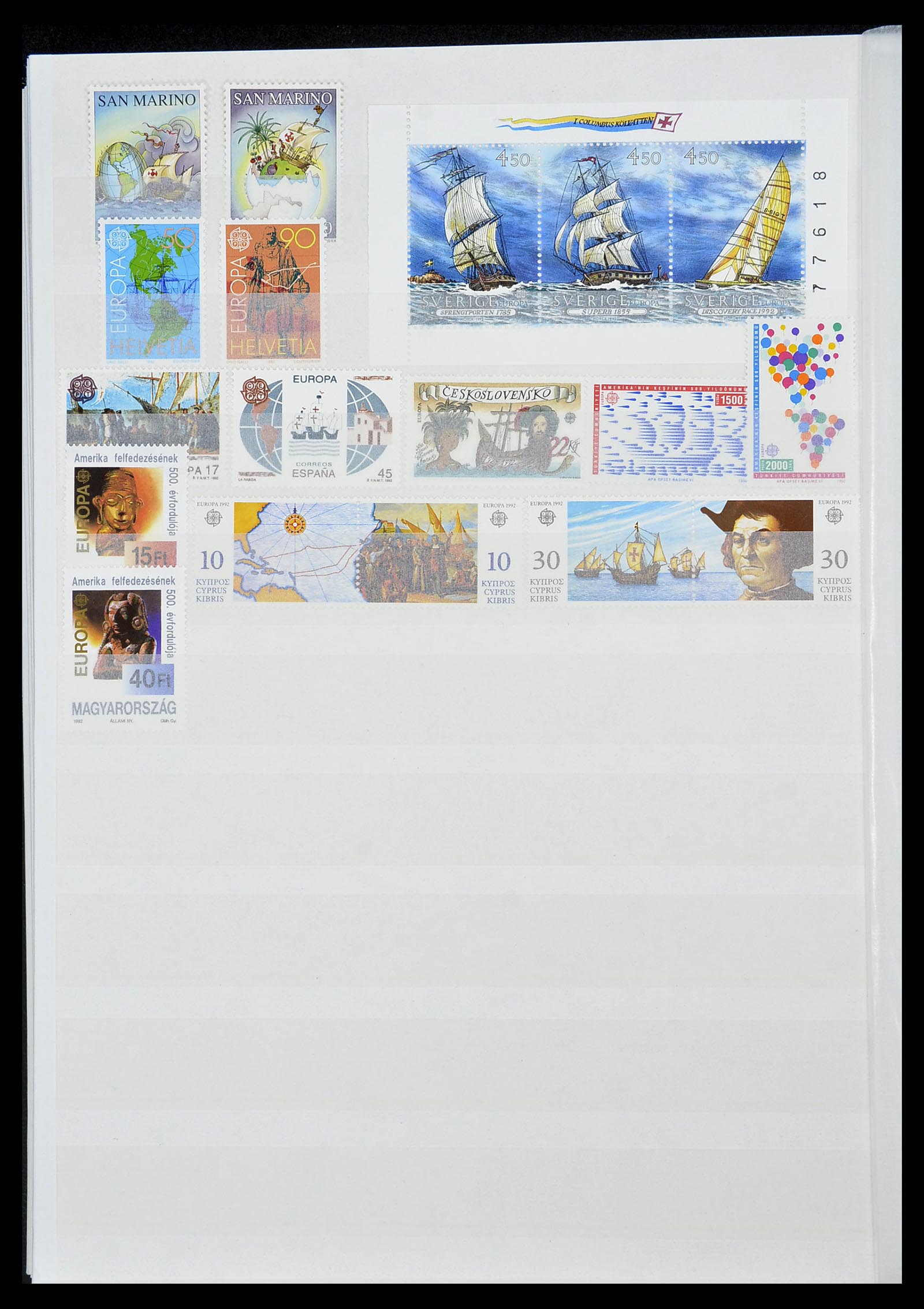 34576 042 - Postzegelverzameling 34576 Europa CEPT 1956-1992.