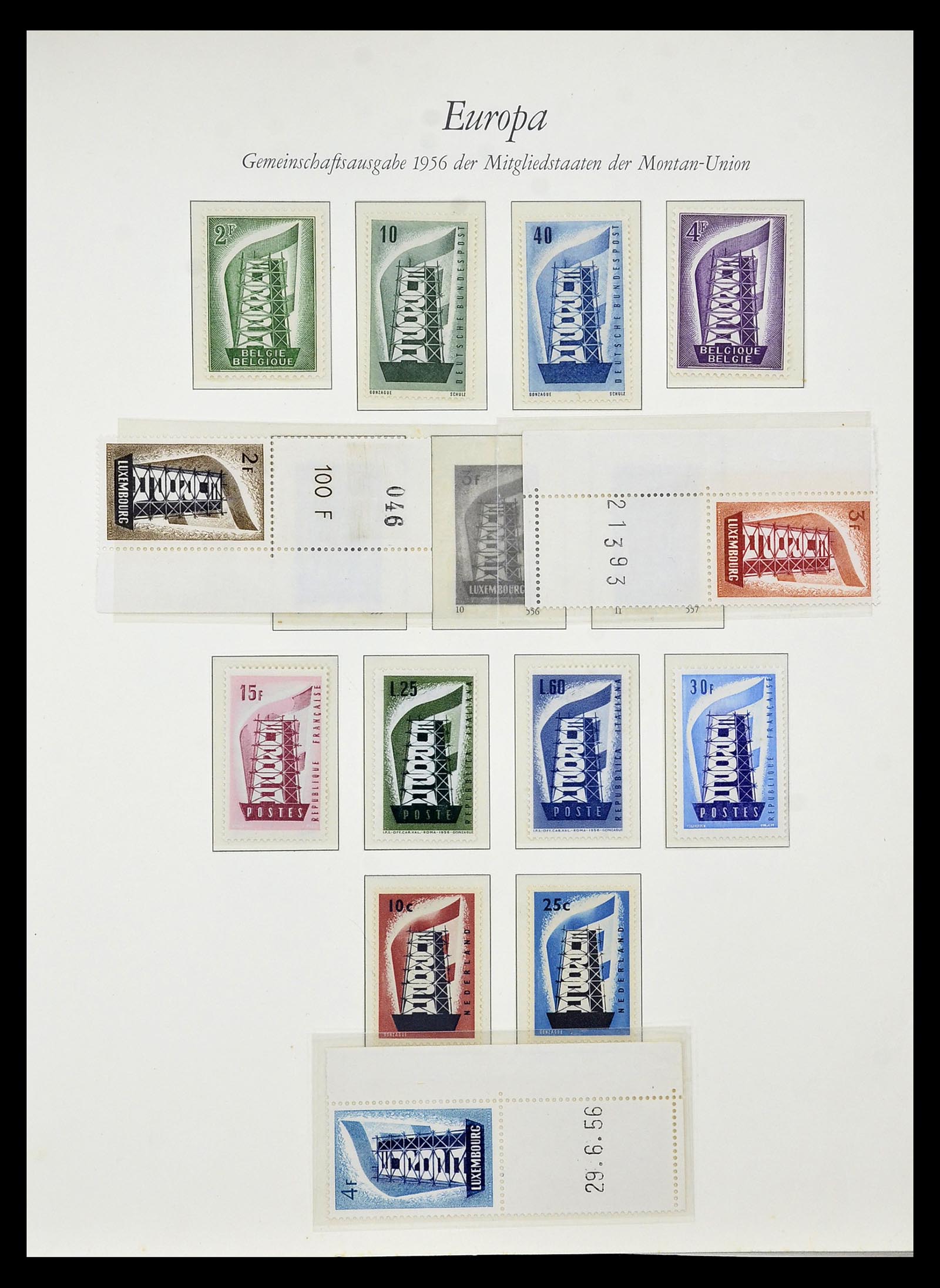 34577 001 - Postzegelverzameling 34577 Europa CEPT 1956-1992.