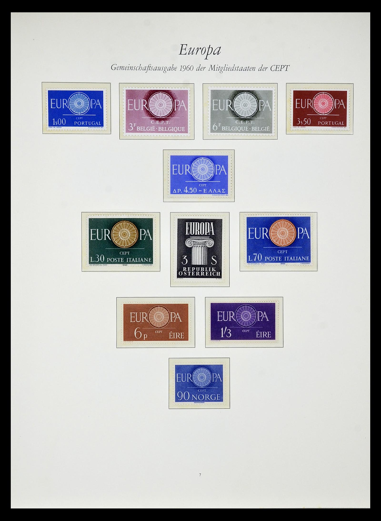 34577 008 - Postzegelverzameling 34577 Europa CEPT 1956-1992.