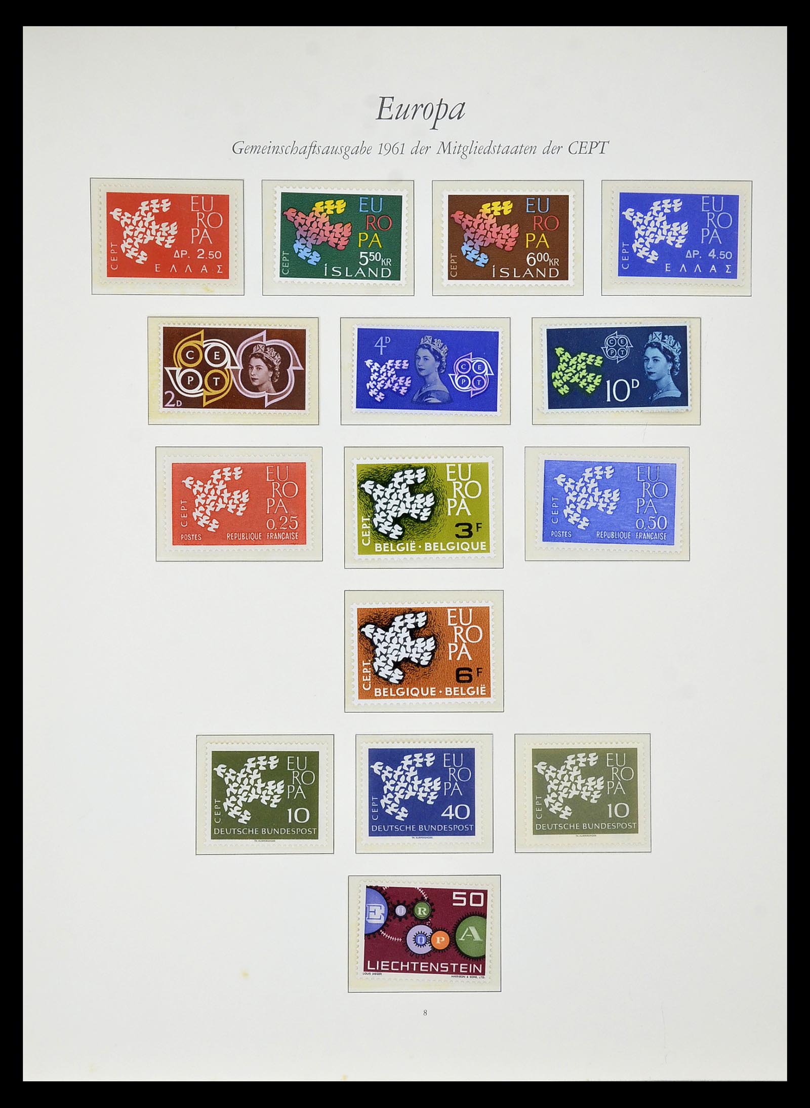 34577 009 - Postzegelverzameling 34577 Europa CEPT 1956-1992.