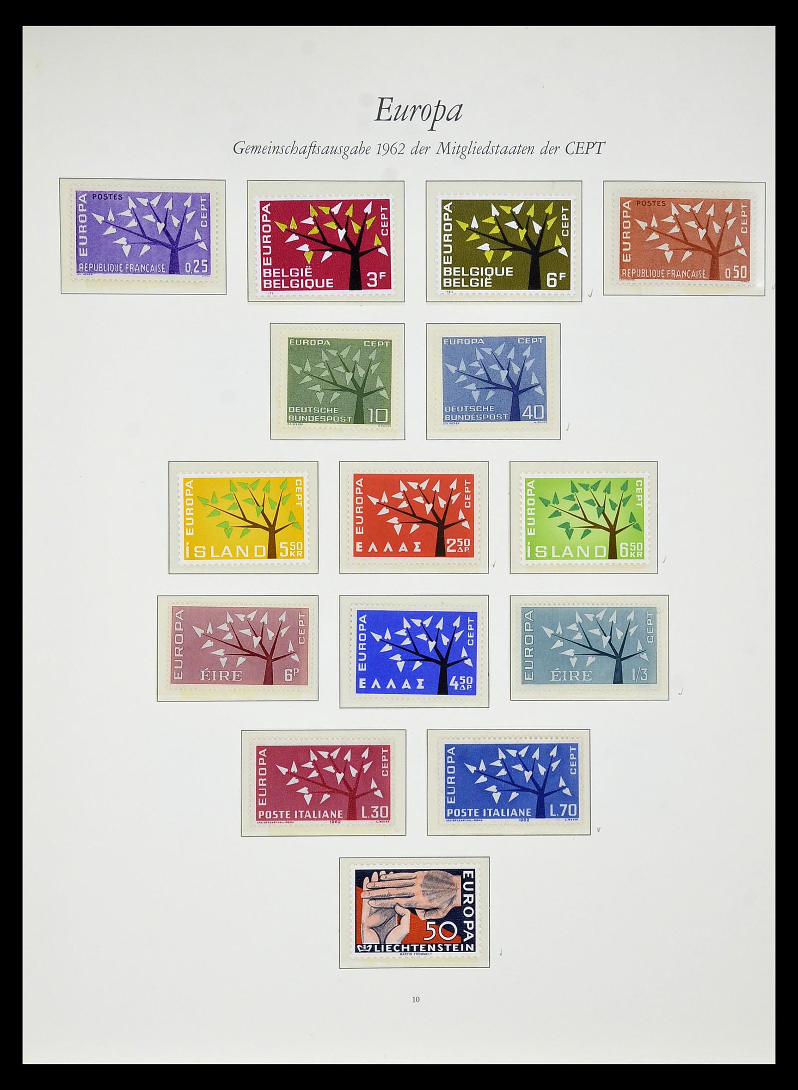 34577 011 - Postzegelverzameling 34577 Europa CEPT 1956-1992.