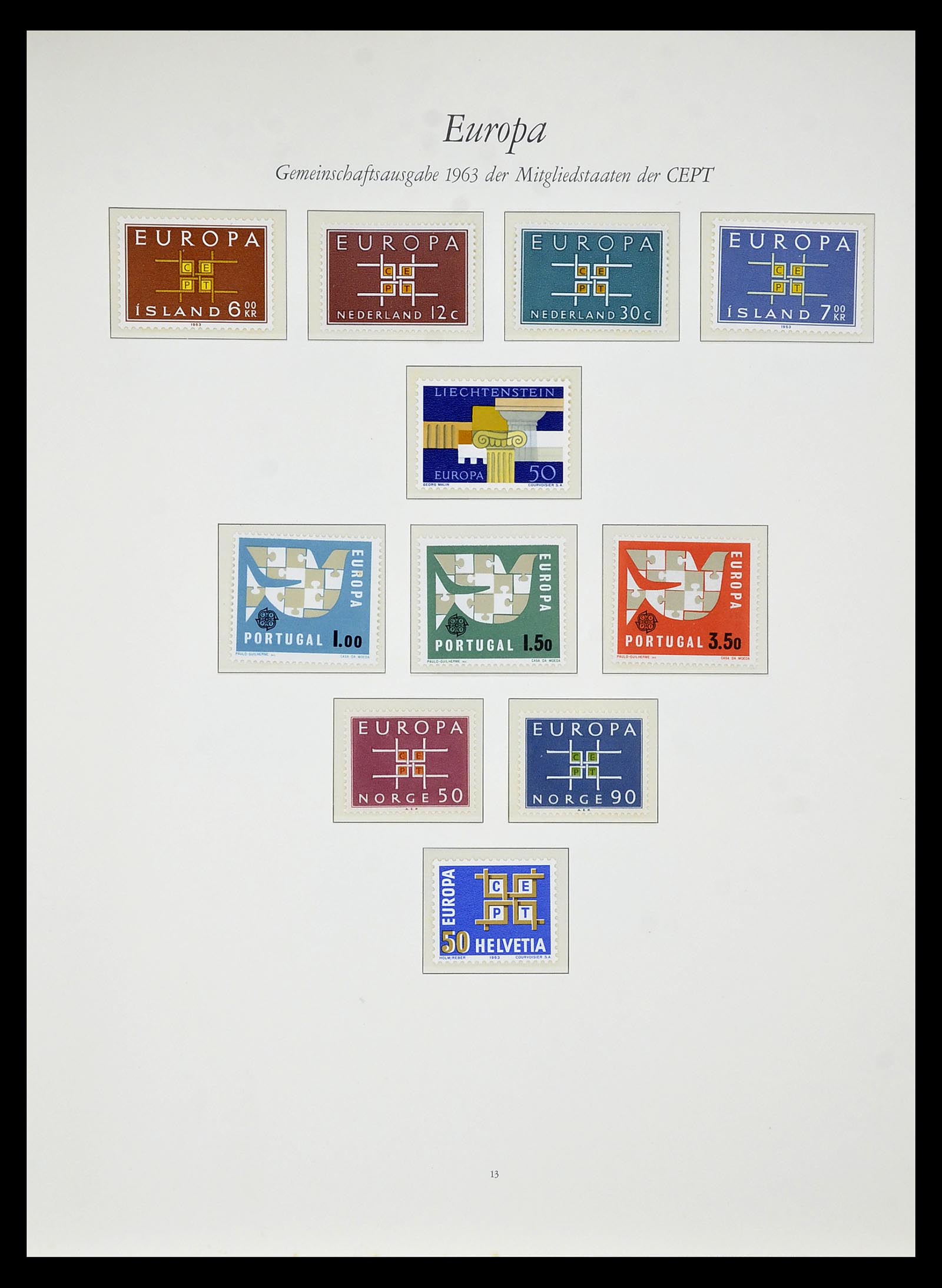 34577 015 - Postzegelverzameling 34577 Europa CEPT 1956-1992.