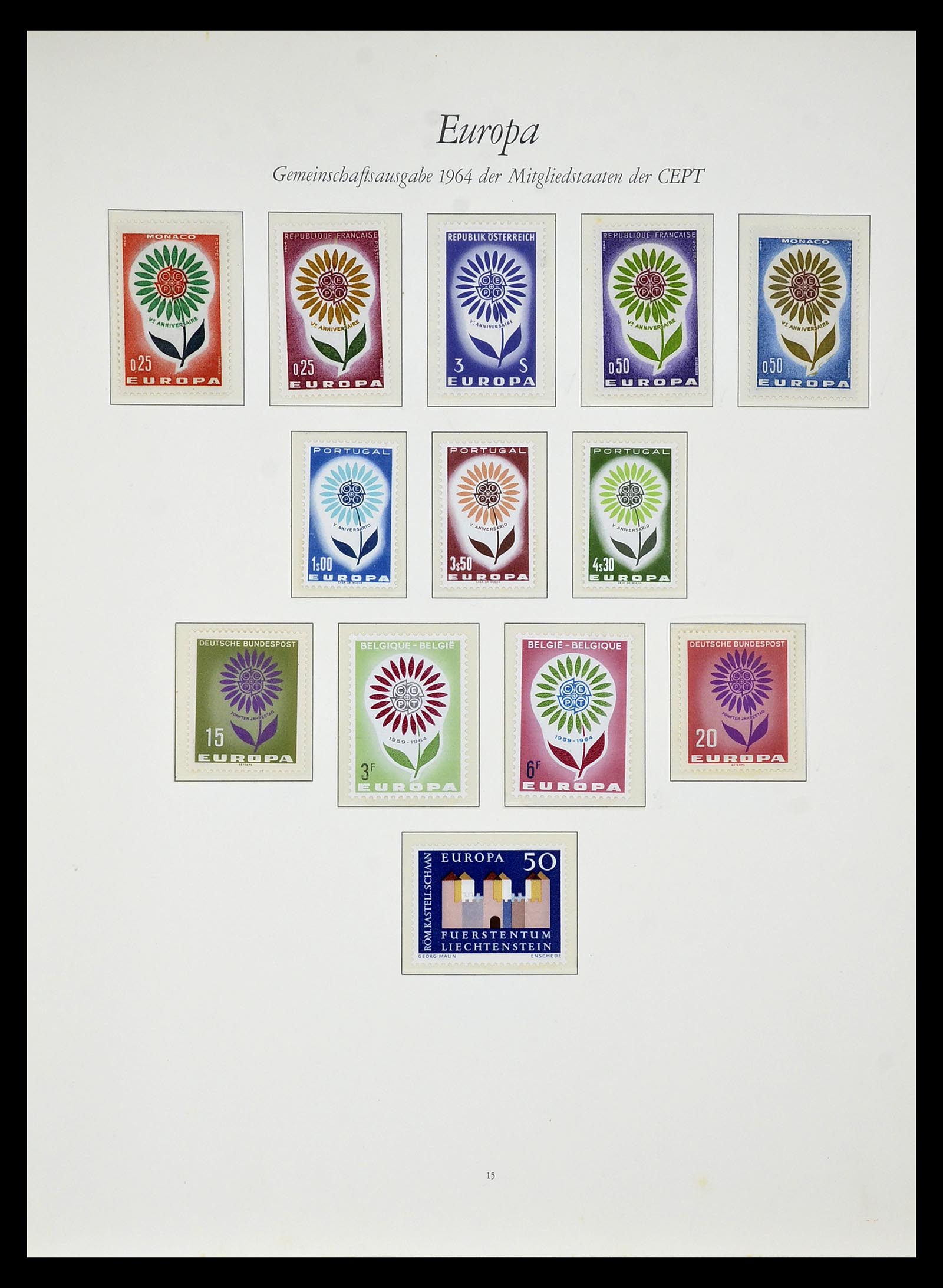 34577 017 - Postzegelverzameling 34577 Europa CEPT 1956-1992.