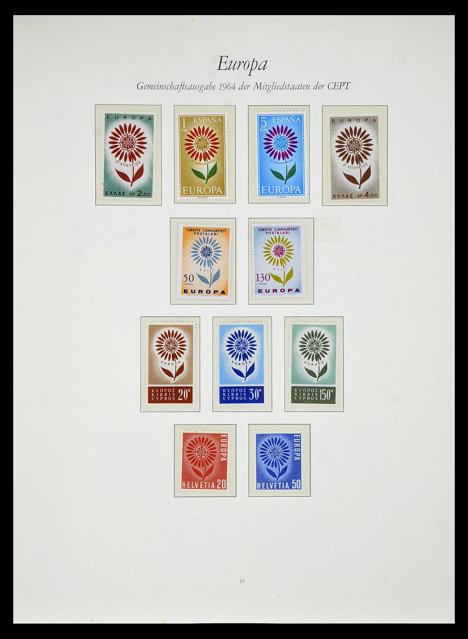 34577 019 - Postzegelverzameling 34577 Europa CEPT 1956-1992.