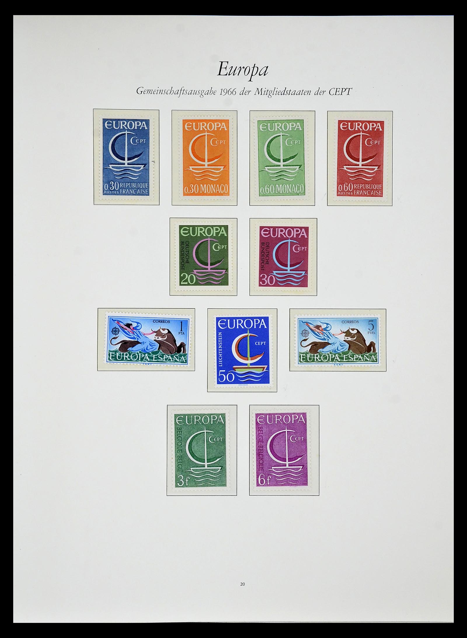 34577 022 - Postzegelverzameling 34577 Europa CEPT 1956-1992.