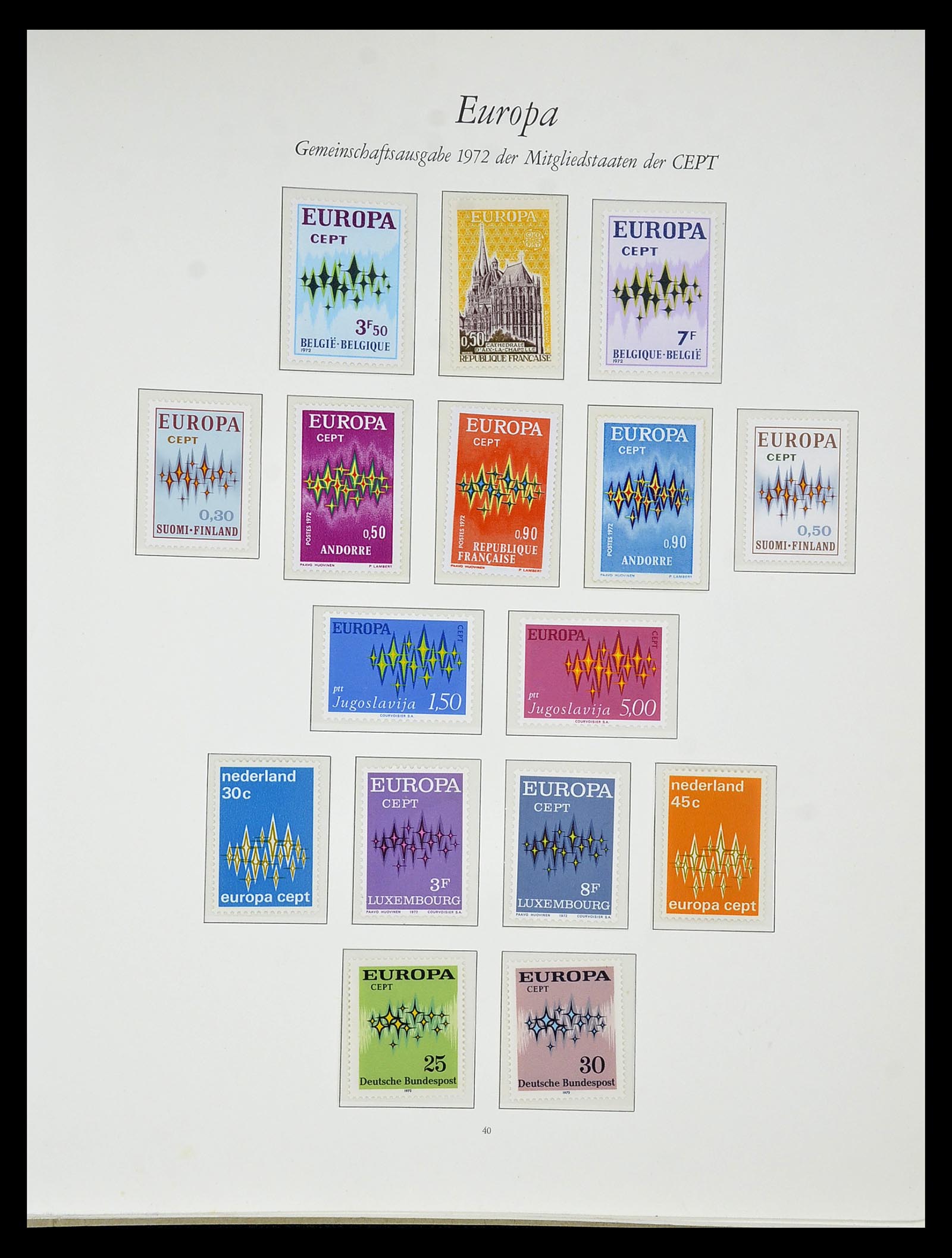 34577 038 - Postzegelverzameling 34577 Europa CEPT 1956-1992.