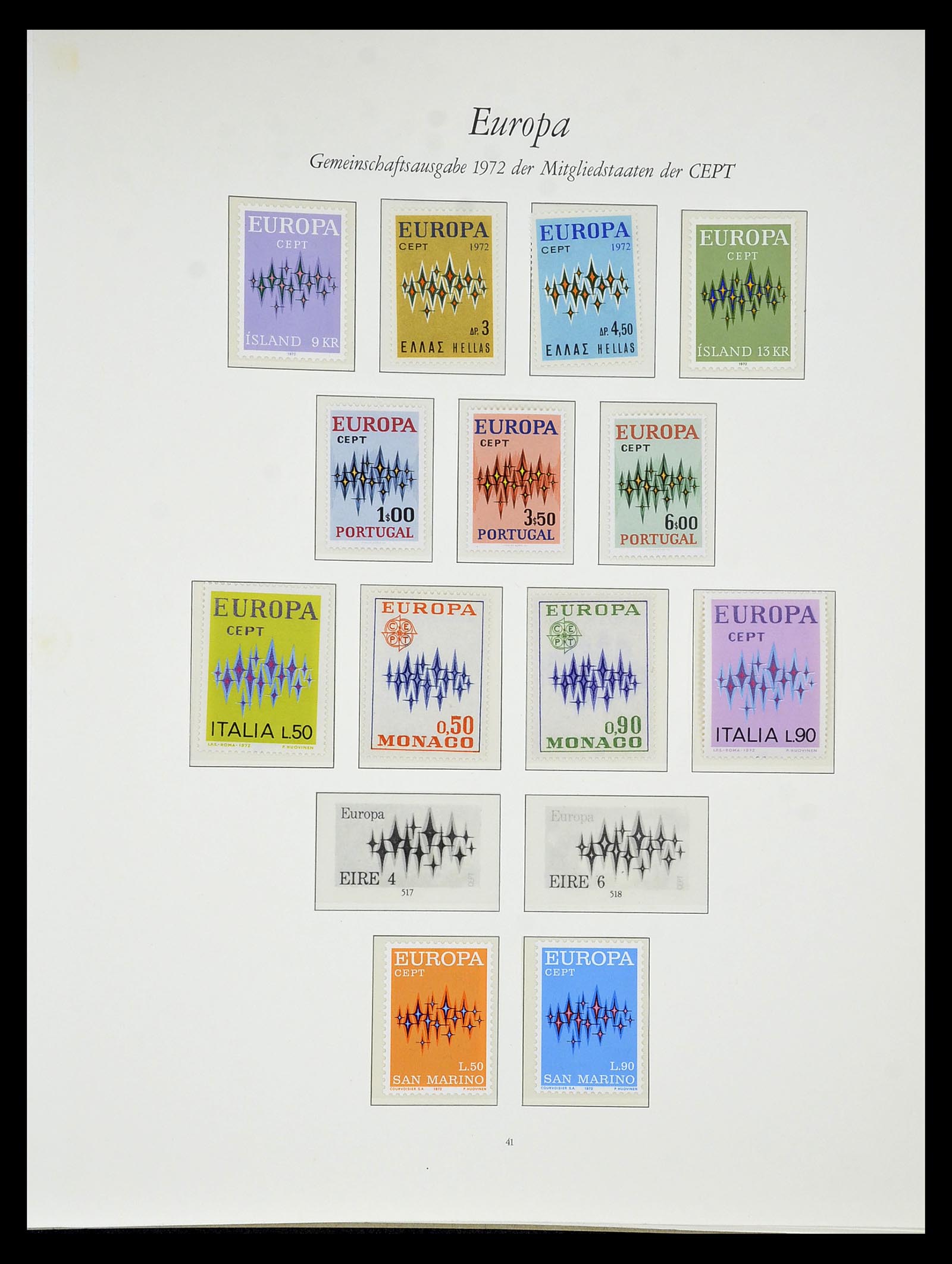 34577 039 - Postzegelverzameling 34577 Europa CEPT 1956-1992.
