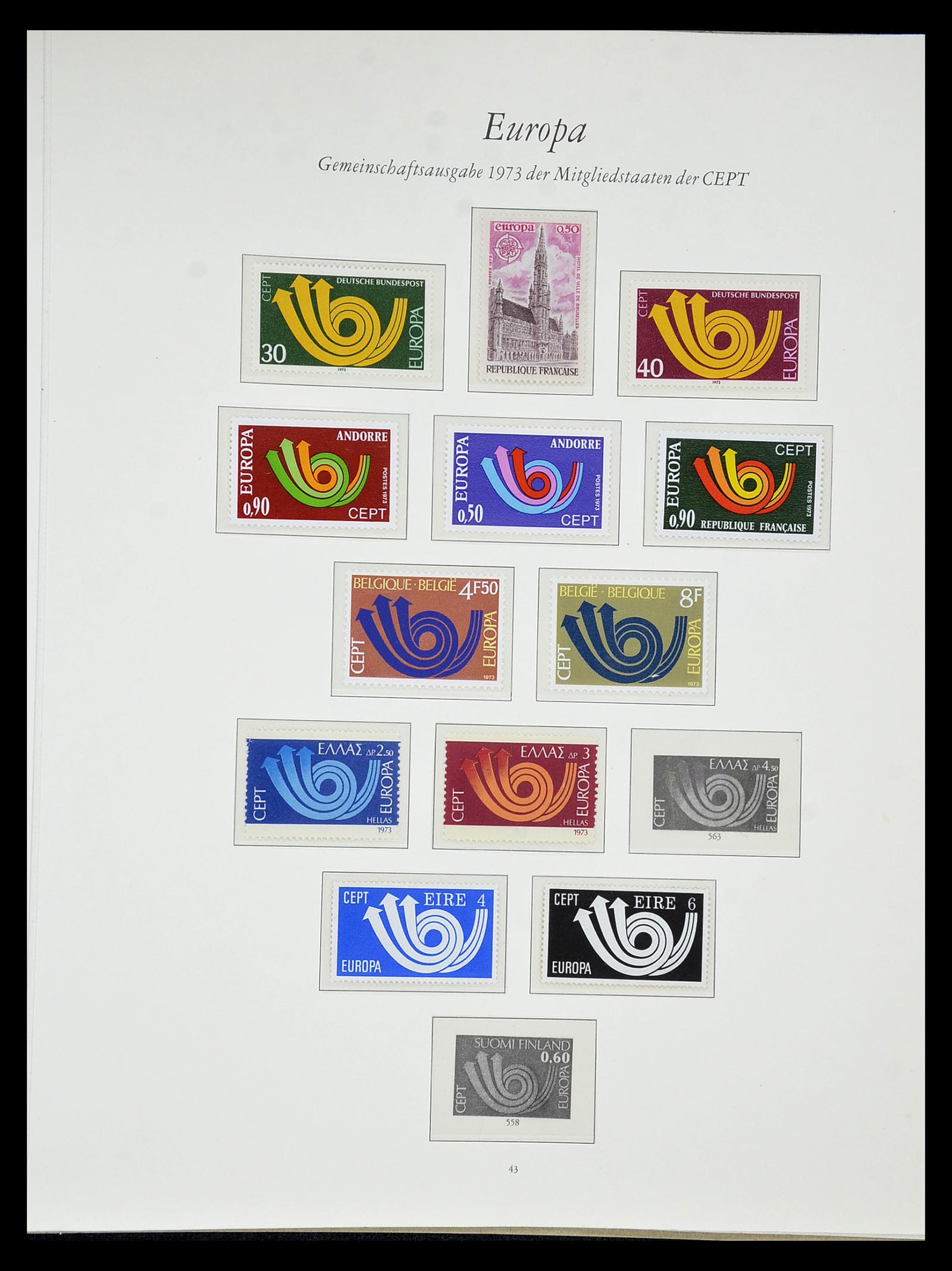 34577 042 - Postzegelverzameling 34577 Europa CEPT 1956-1992.