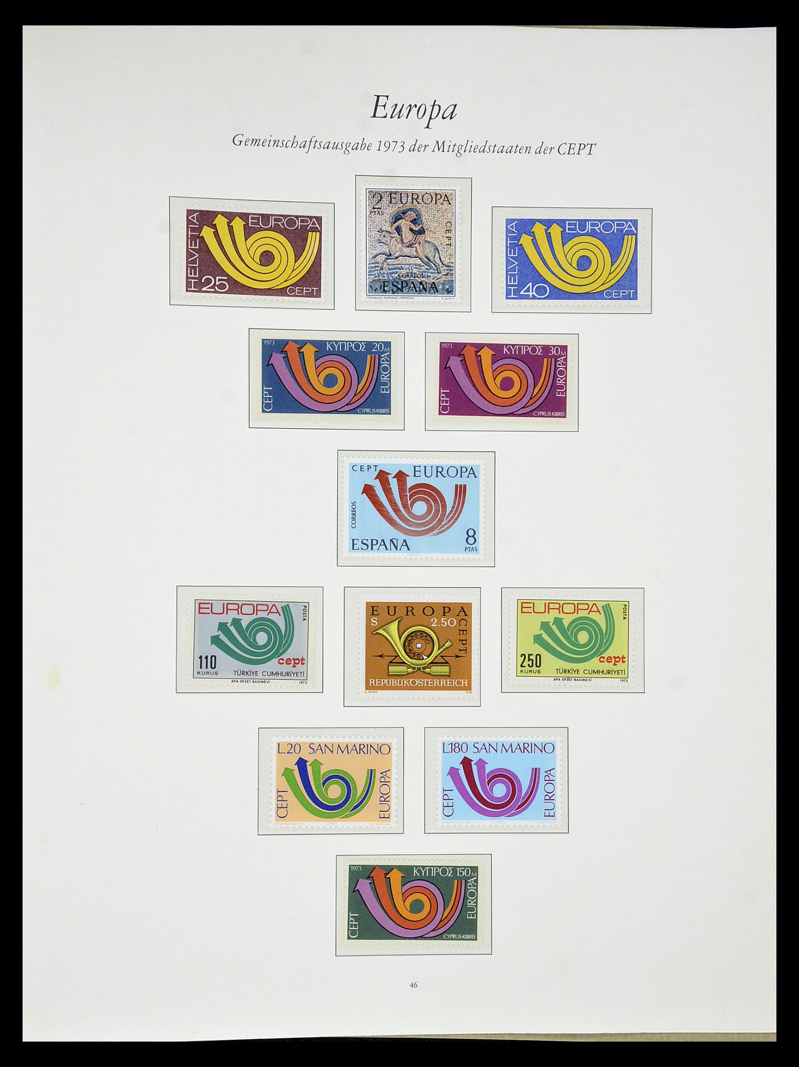 34577 044 - Postzegelverzameling 34577 Europa CEPT 1956-1992.