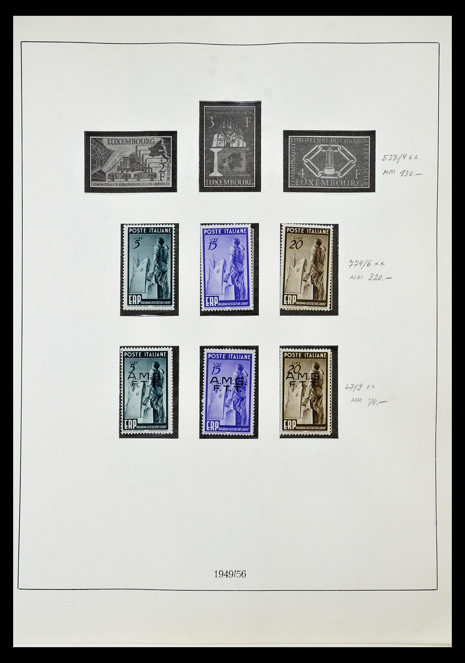 34577 045 - Postzegelverzameling 34577 Europa CEPT 1956-1992.