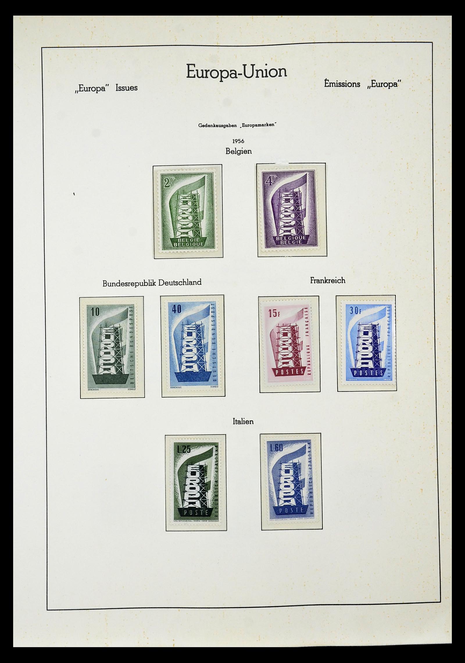 34577 048 - Postzegelverzameling 34577 Europa CEPT 1956-1992.