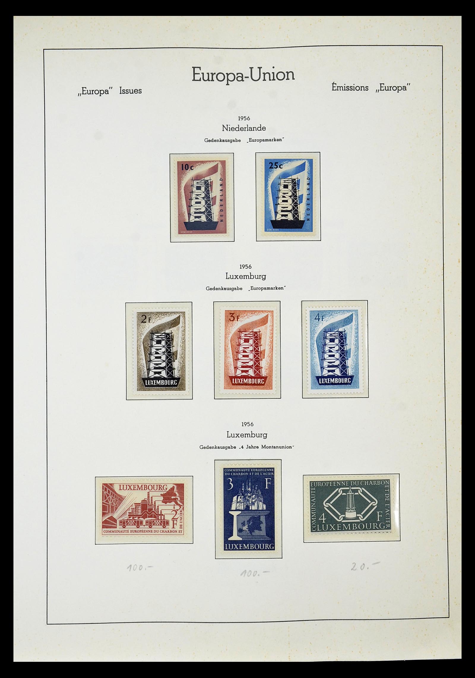 34577 049 - Postzegelverzameling 34577 Europa CEPT 1956-1992.