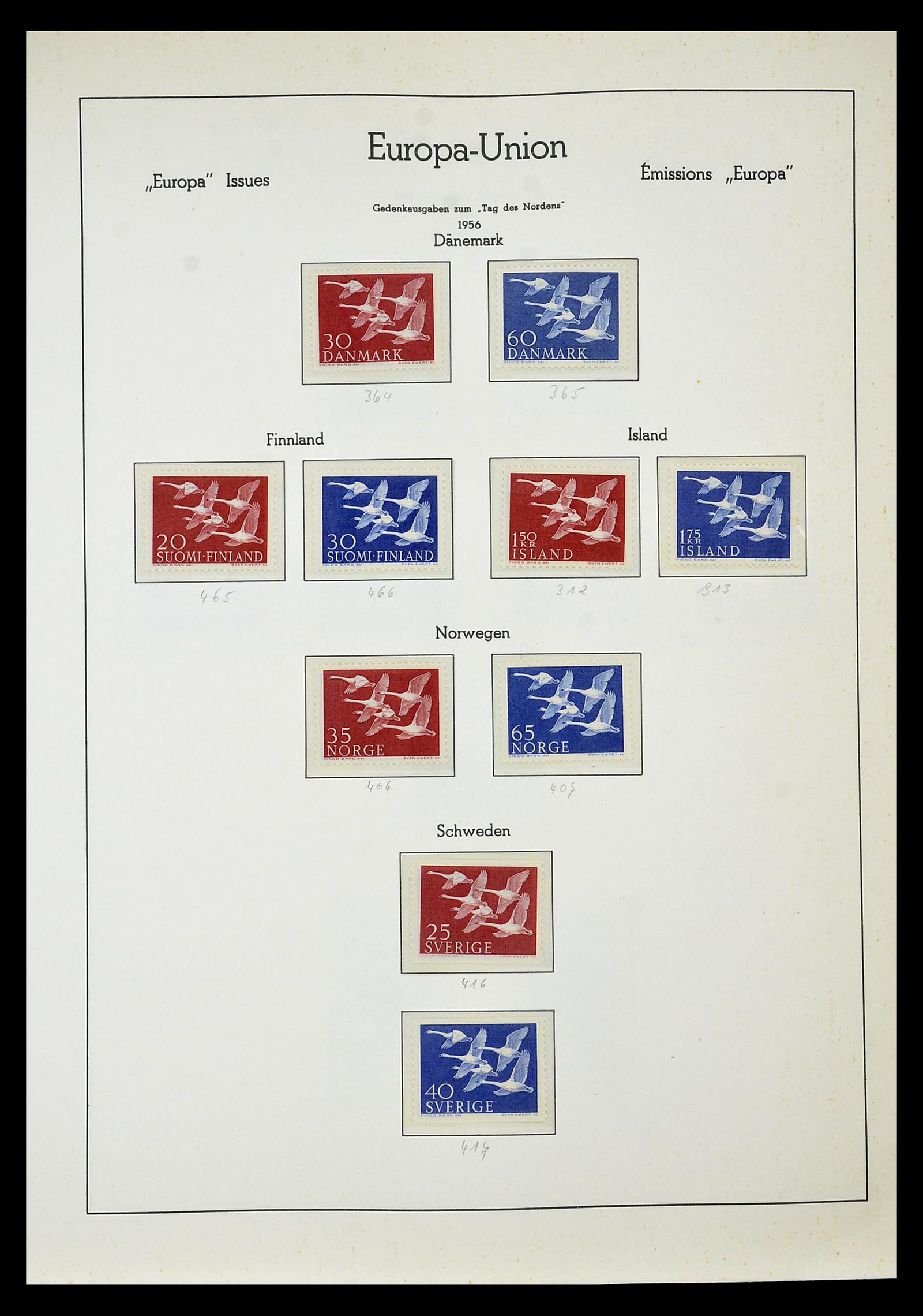 34577 050 - Postzegelverzameling 34577 Europa CEPT 1956-1992.