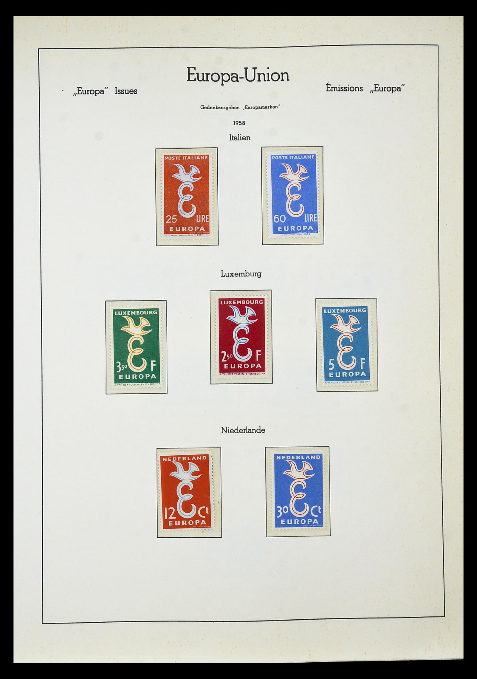 34577 054 - Stamp Collection 34577 Europa CEPT 1956-1992.