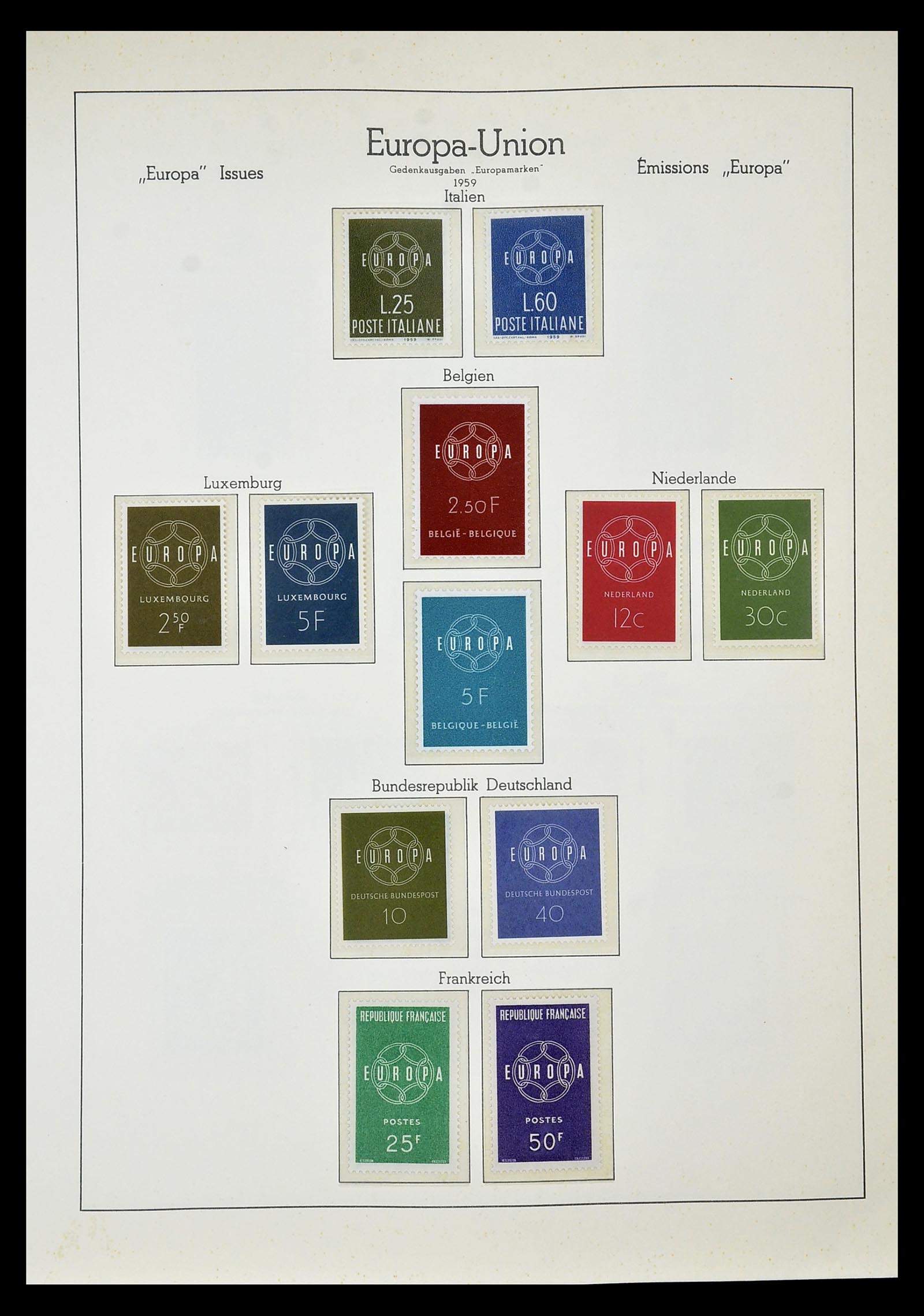 34577 056 - Postzegelverzameling 34577 Europa CEPT 1956-1992.