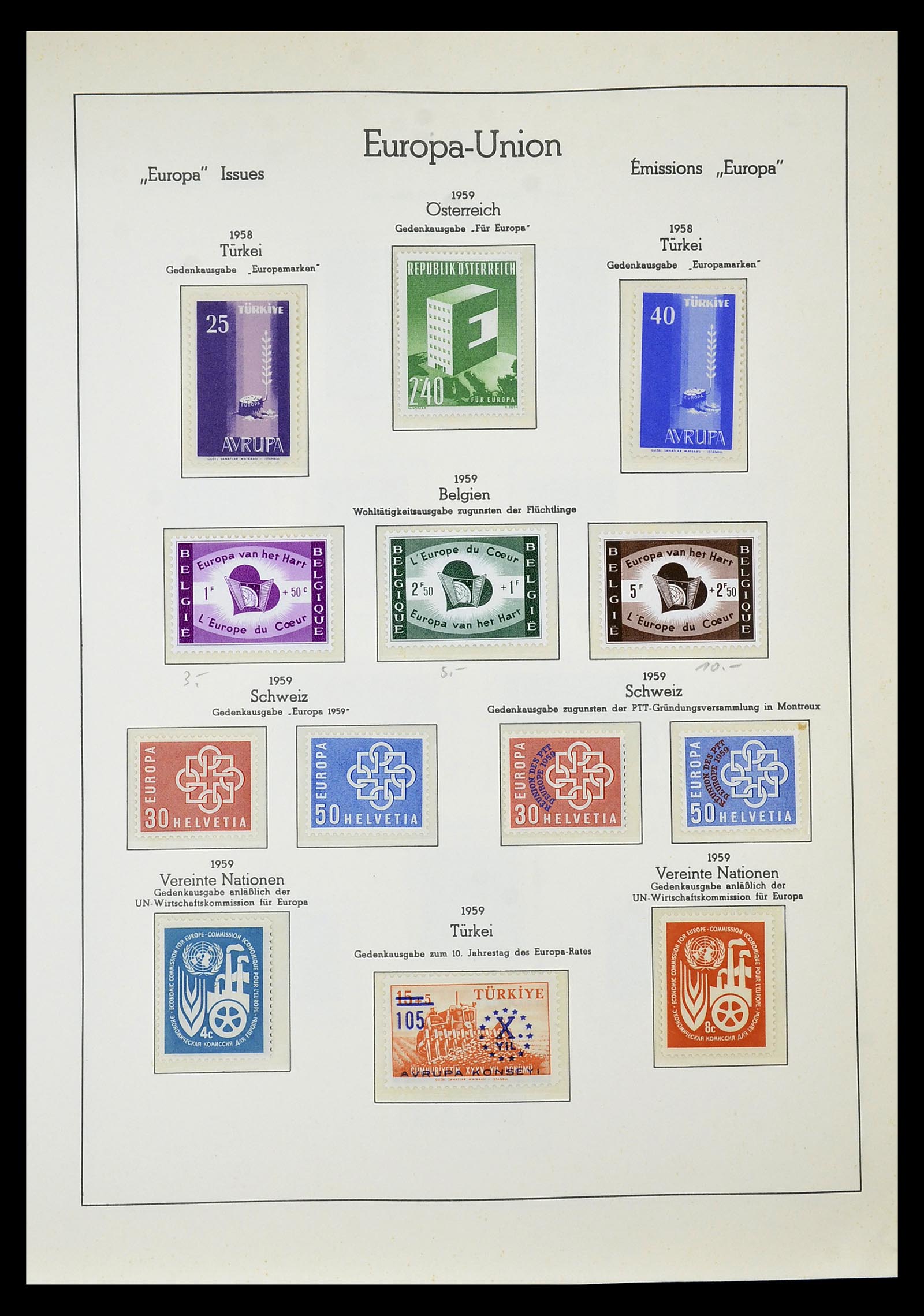 34577 057 - Postzegelverzameling 34577 Europa CEPT 1956-1992.