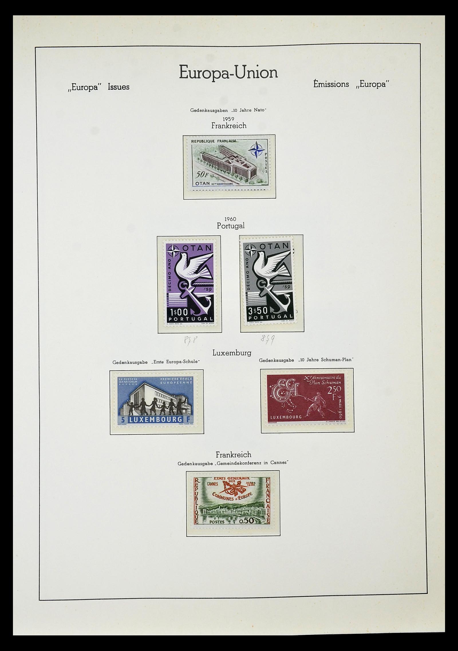 34577 059 - Postzegelverzameling 34577 Europa CEPT 1956-1992.