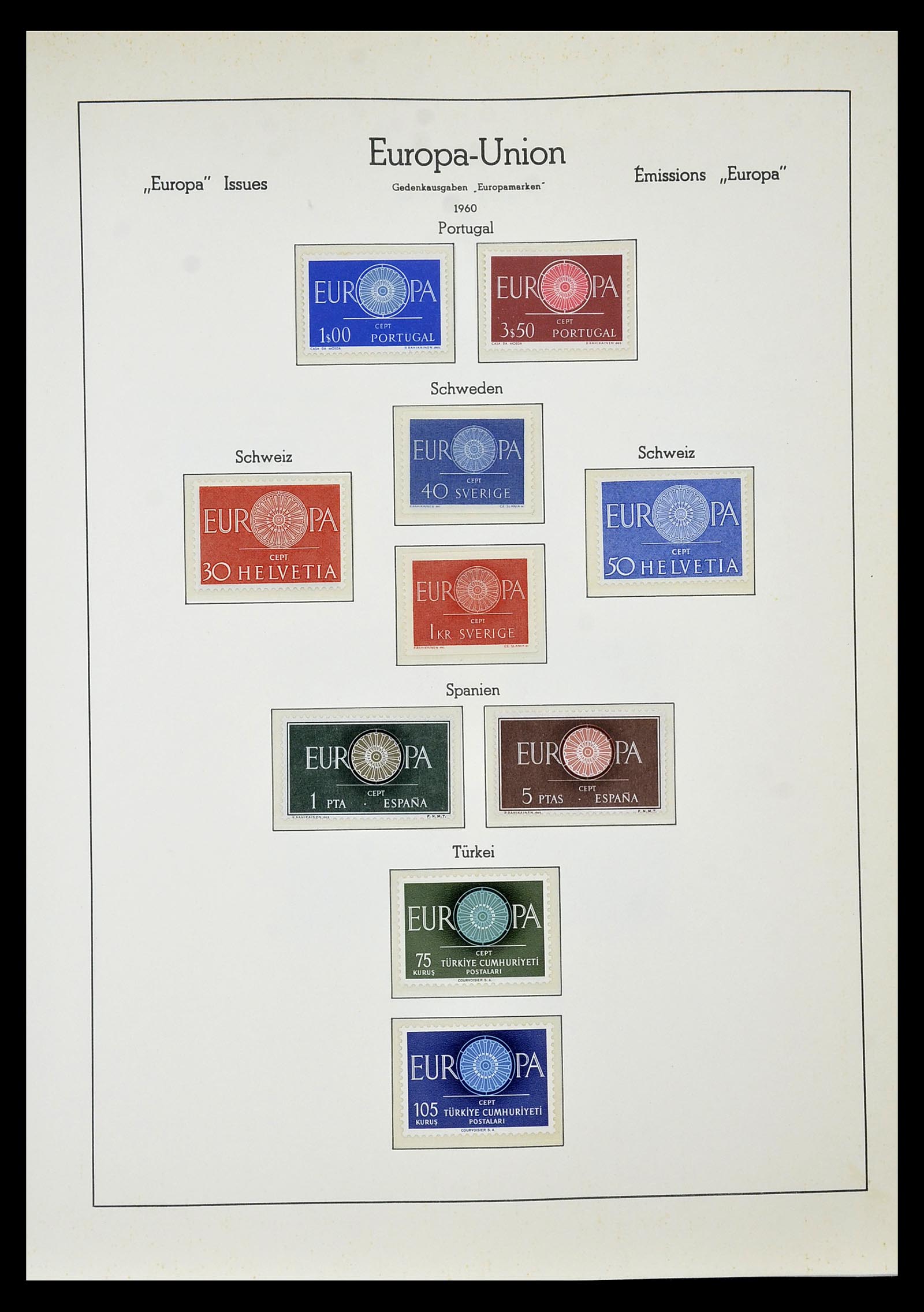 34577 063 - Stamp Collection 34577 Europa CEPT 1956-1992.