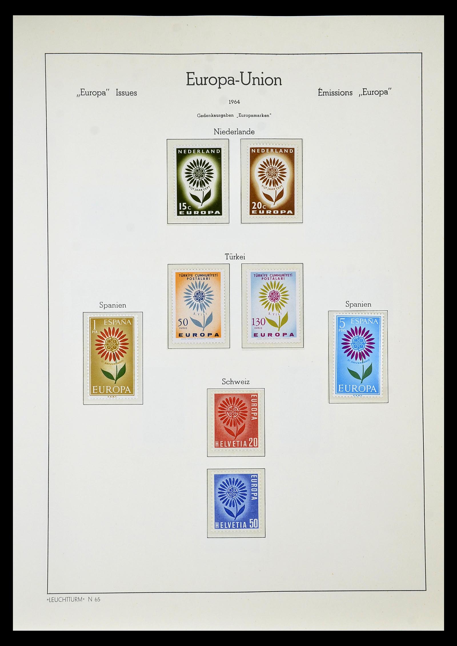 34577 084 - Postzegelverzameling 34577 Europa CEPT 1956-1992.
