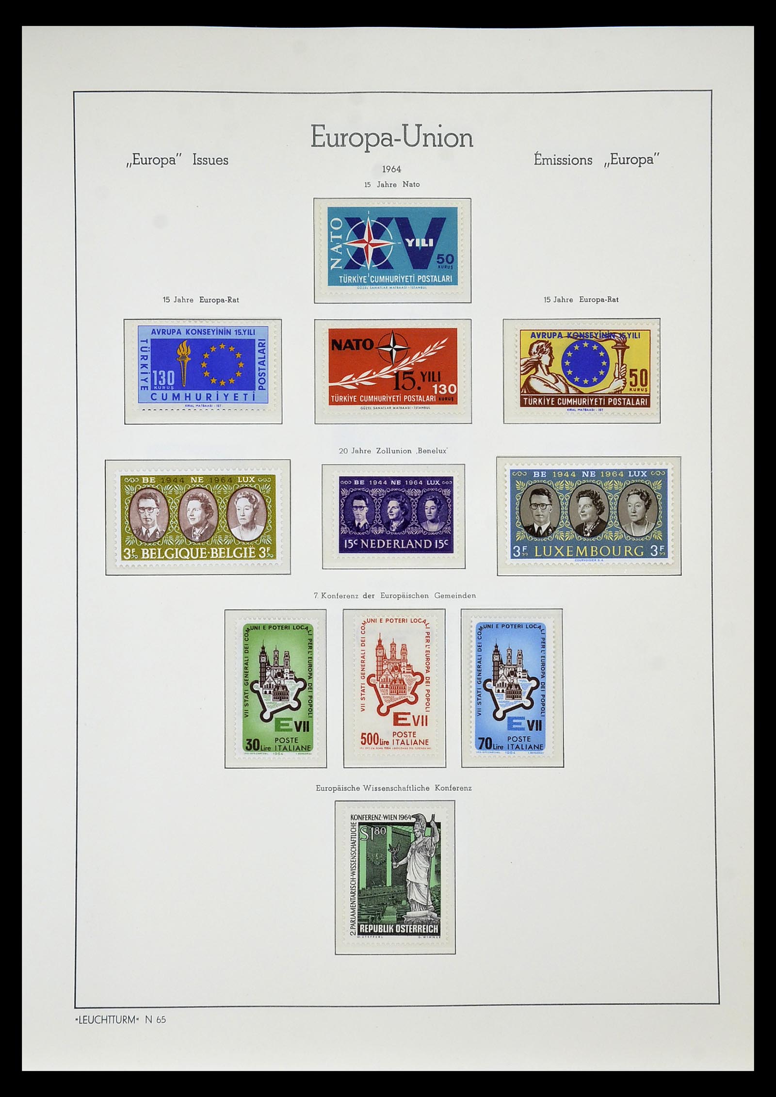 34577 085 - Postzegelverzameling 34577 Europa CEPT 1956-1992.