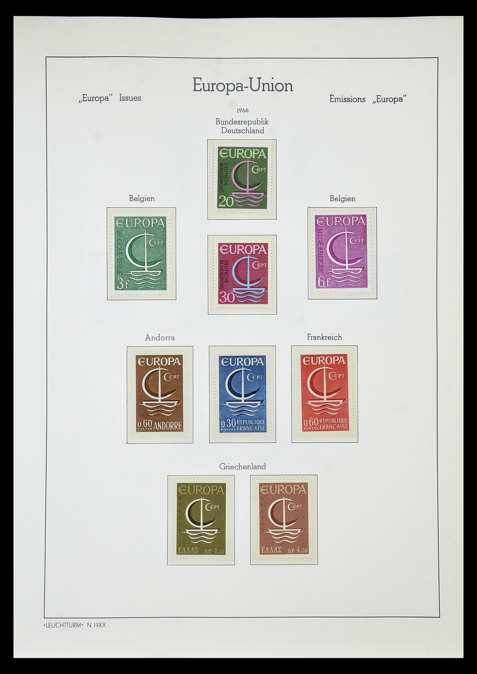 34577 091 - Postzegelverzameling 34577 Europa CEPT 1956-1992.