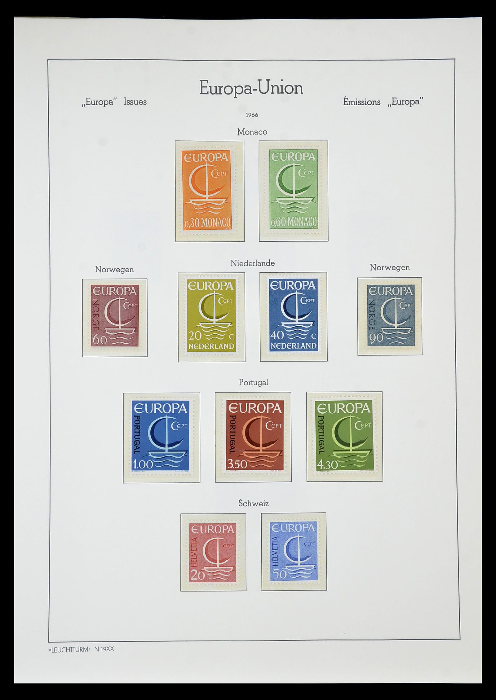 34577 093 - Postzegelverzameling 34577 Europa CEPT 1956-1992.