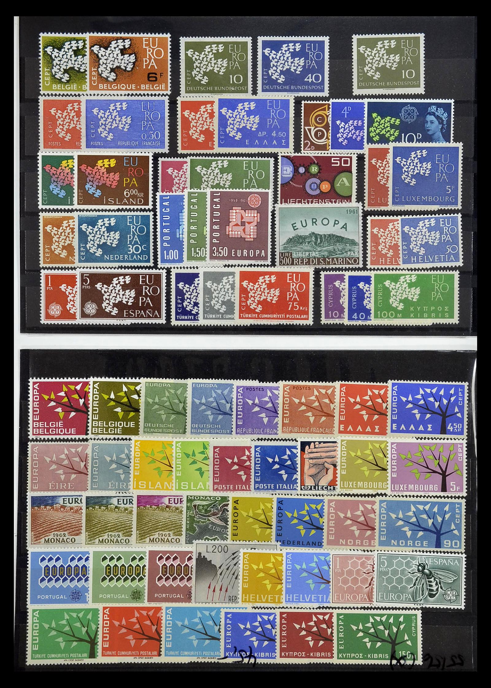 34577 316 - Stamp Collection 34577 Europa CEPT 1956-1992.