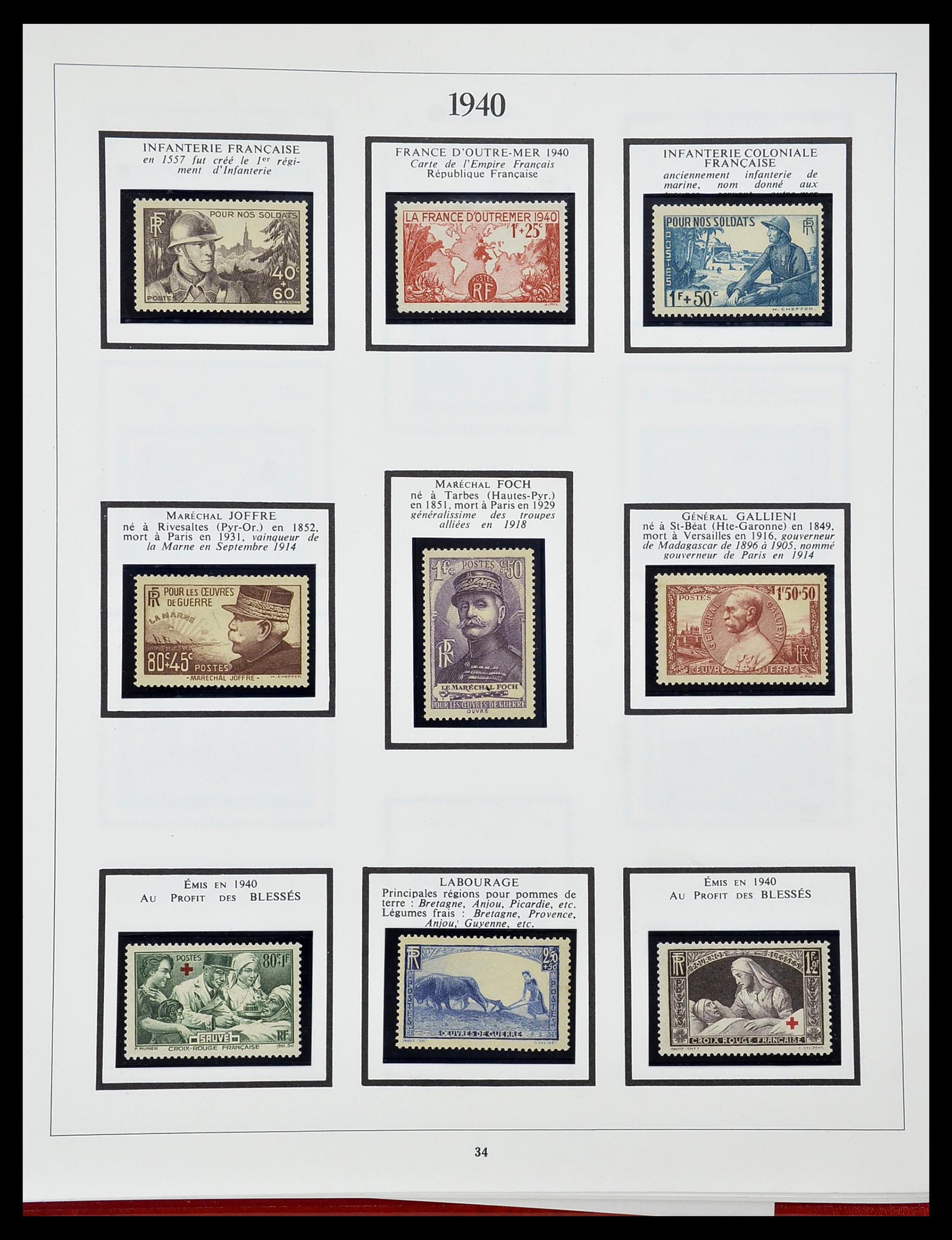 34578 028 - Stamp Collection 34578 France 1877-1964.