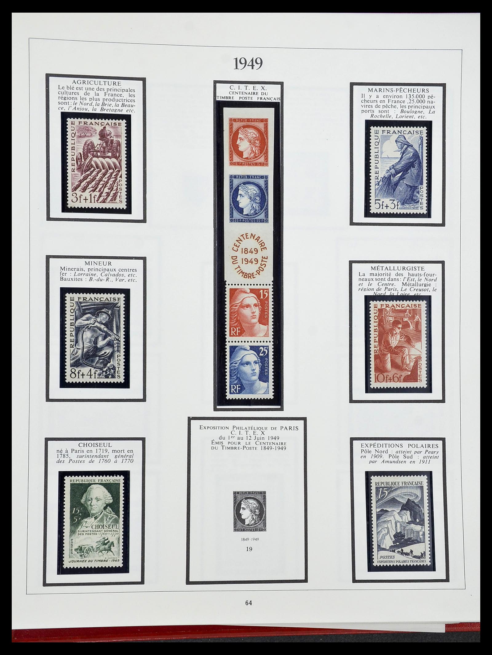 34578 058 - Stamp Collection 34578 France 1877-1964.