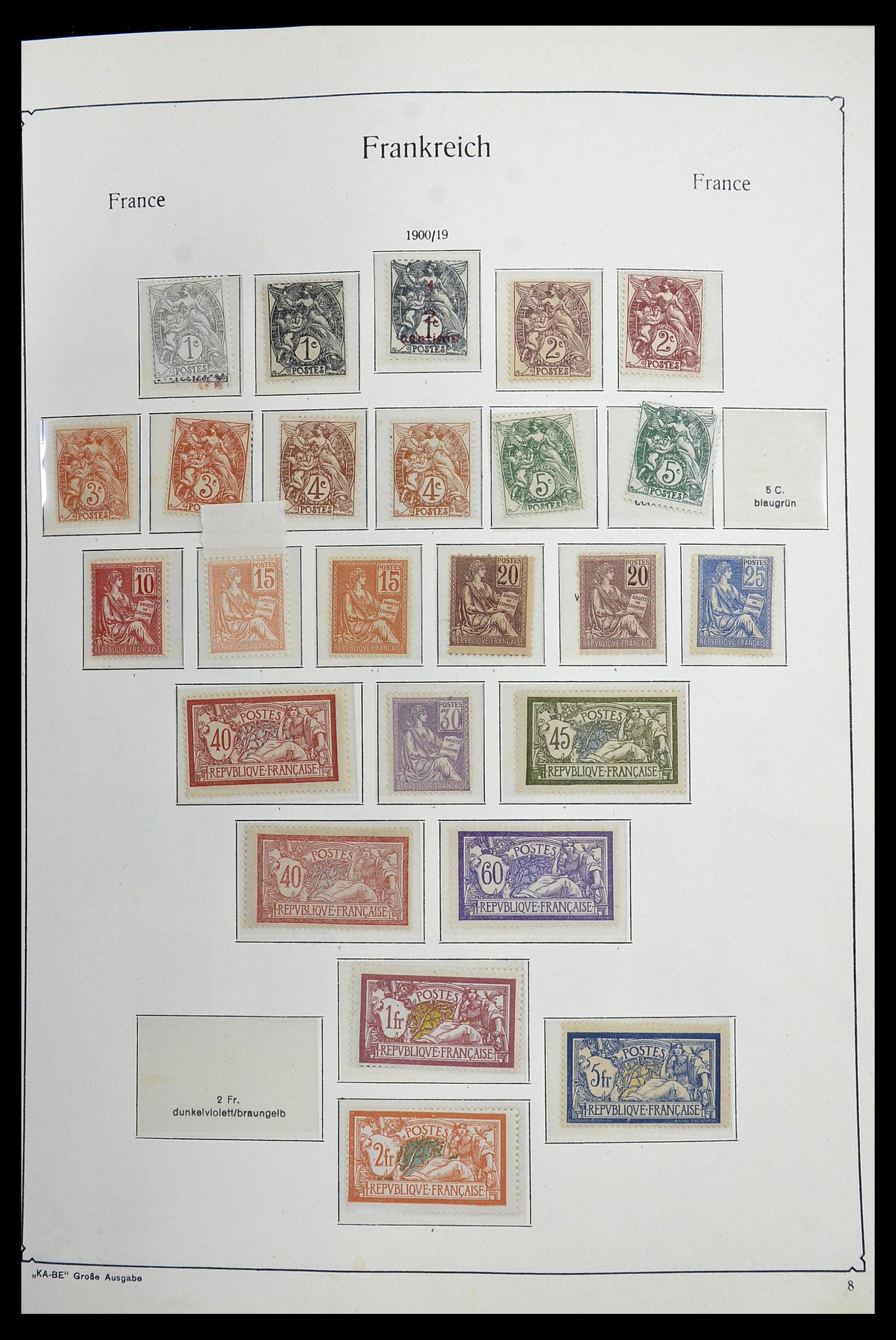 34580 001 - Stamp Collection 34580 France 1900-1971.