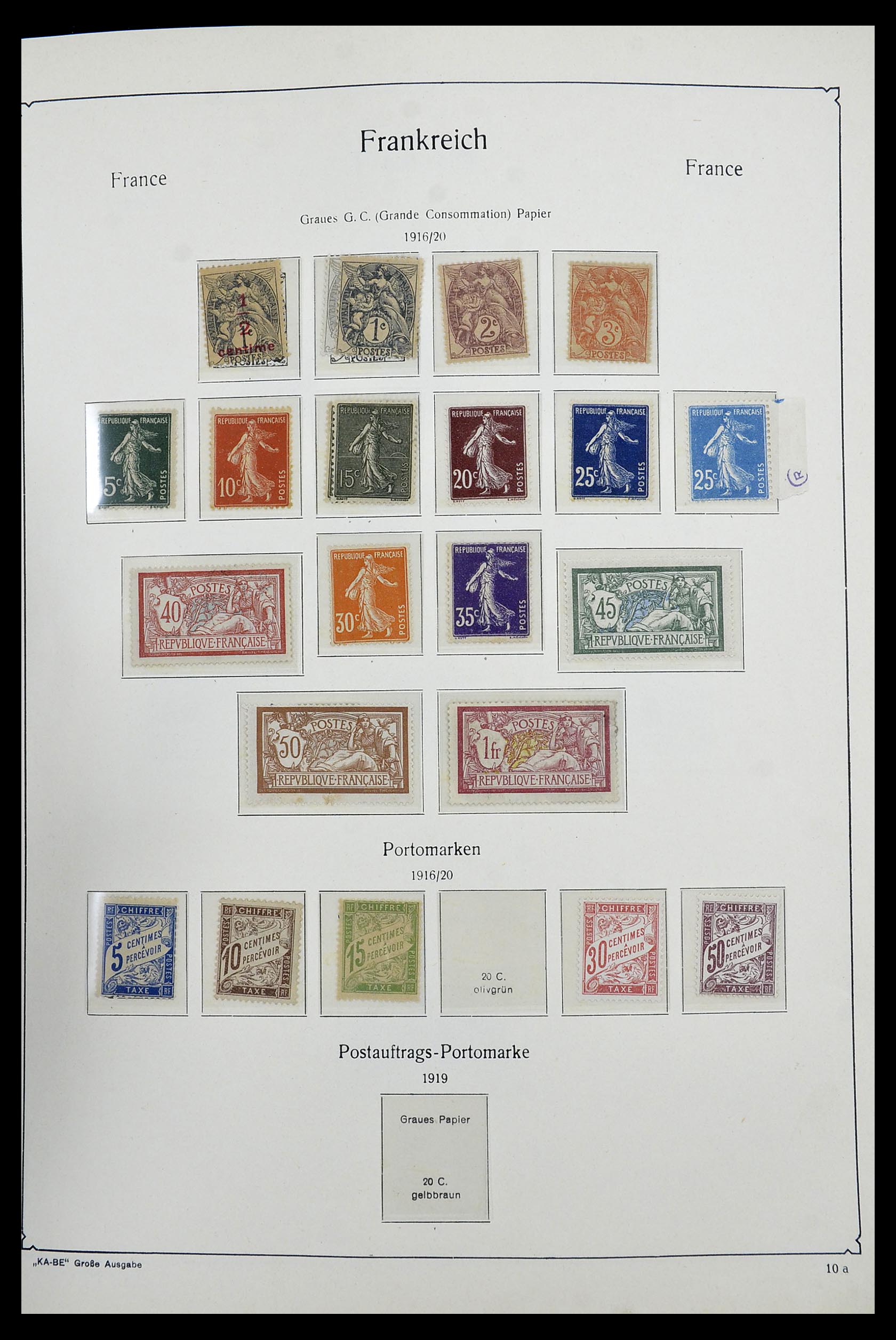34580 004 - Postzegelverzameling 34580 Frankrijk 1900-1971.