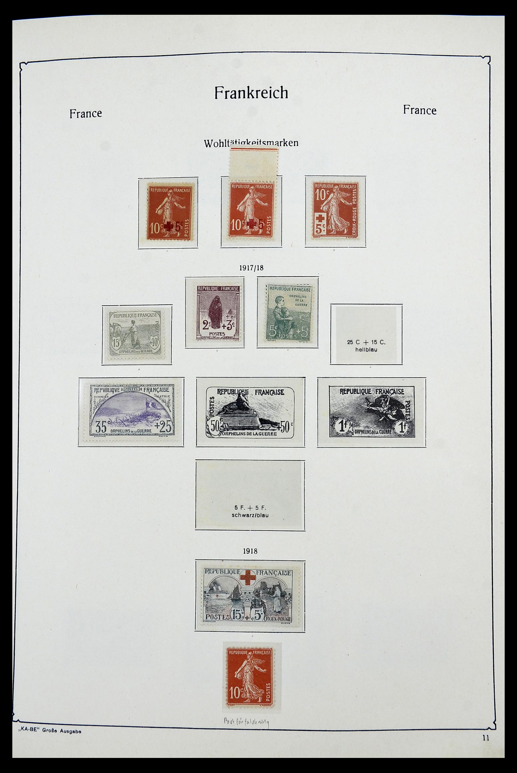 34580 005 - Postzegelverzameling 34580 Frankrijk 1900-1971.