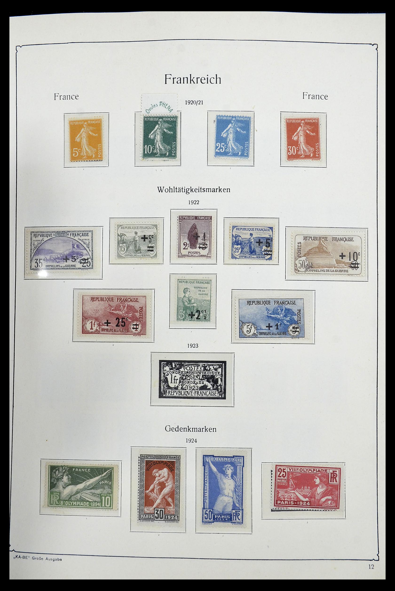 34580 006 - Postzegelverzameling 34580 Frankrijk 1900-1971.