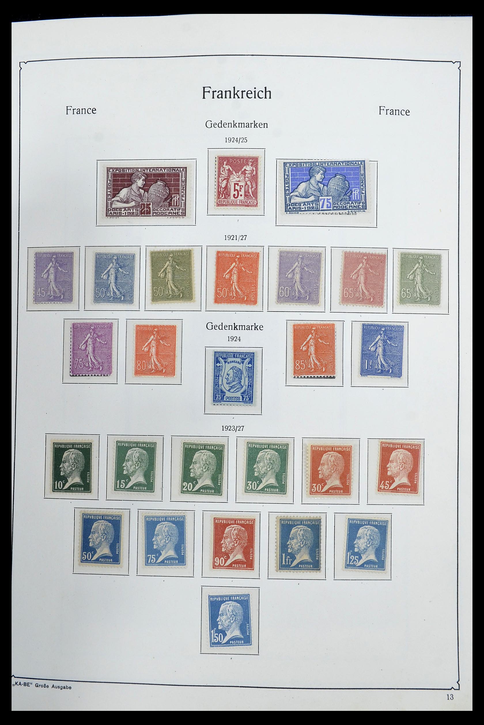 34580 007 - Stamp Collection 34580 France 1900-1971.