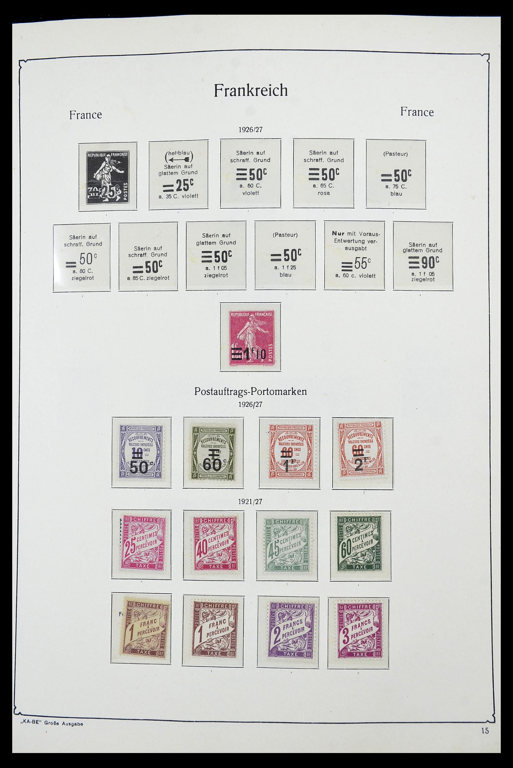 34580 010 - Postzegelverzameling 34580 Frankrijk 1900-1971.