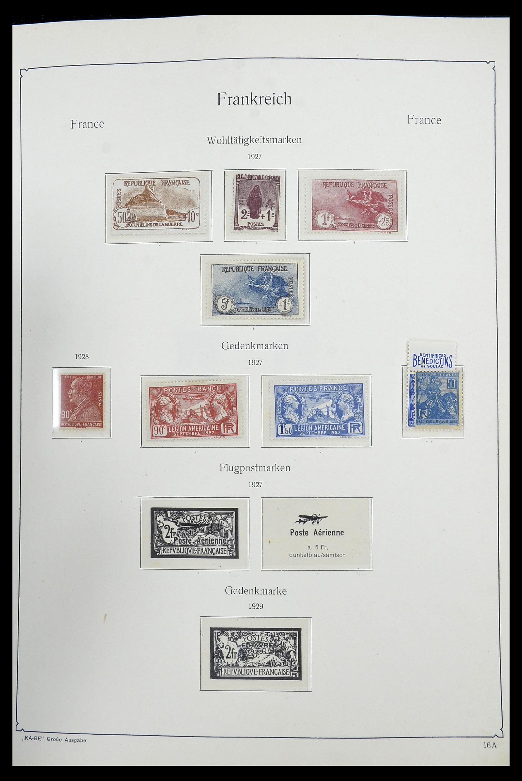 34580 011 - Postzegelverzameling 34580 Frankrijk 1900-1971.