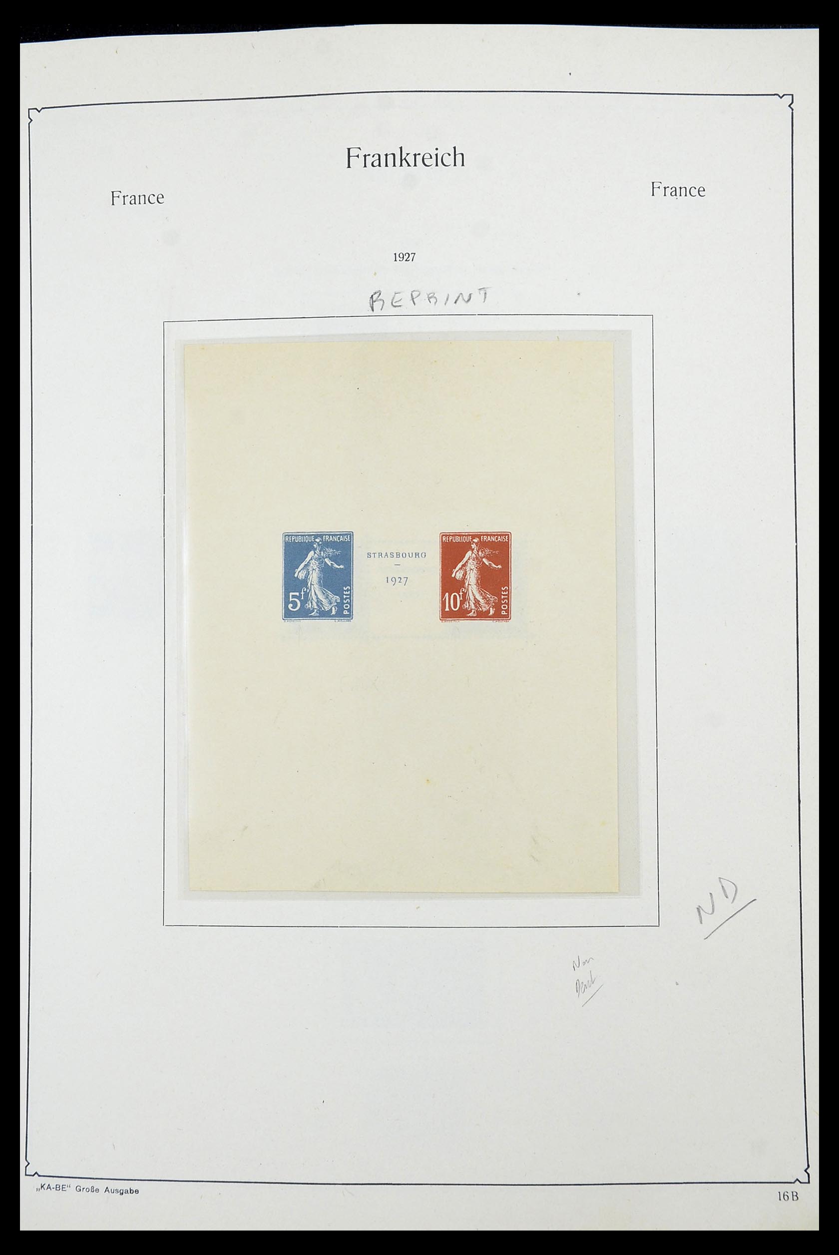 34580 012 - Postzegelverzameling 34580 Frankrijk 1900-1971.