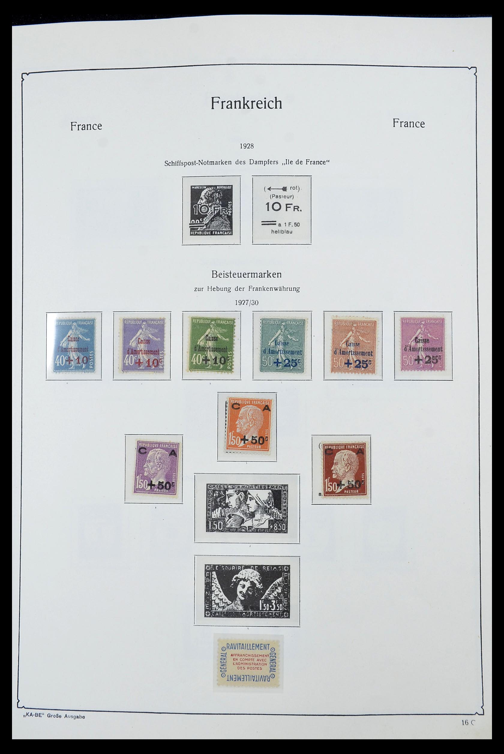 34580 013 - Postzegelverzameling 34580 Frankrijk 1900-1971.