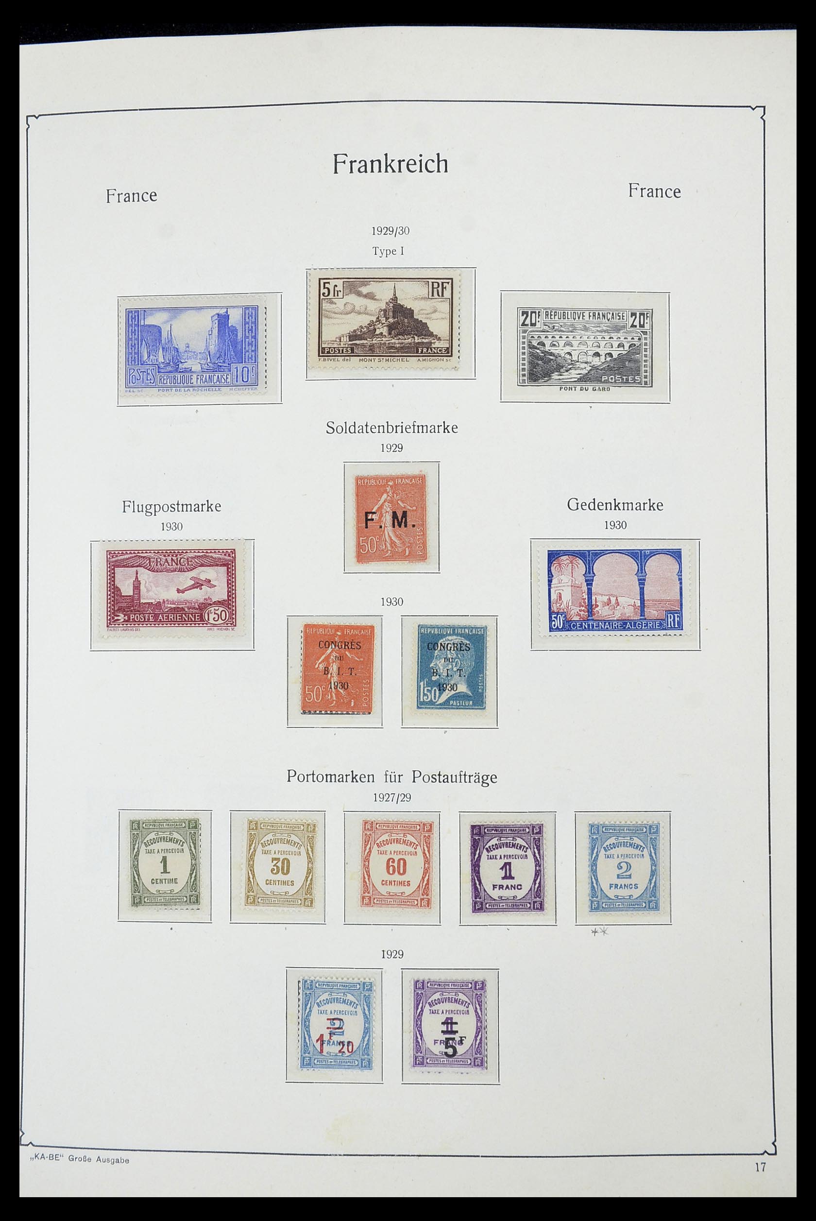 34580 014 - Postzegelverzameling 34580 Frankrijk 1900-1971.