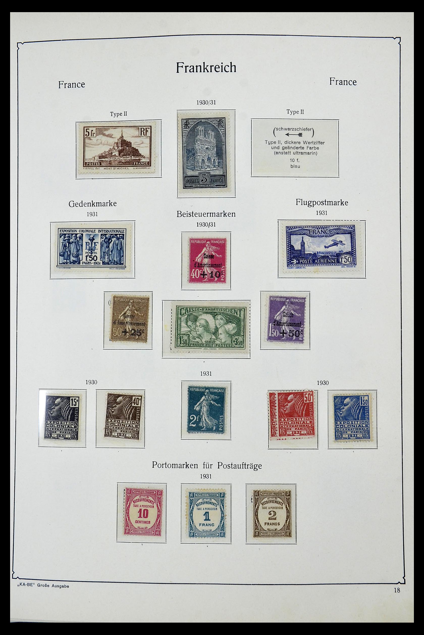 34580 015 - Postzegelverzameling 34580 Frankrijk 1900-1971.