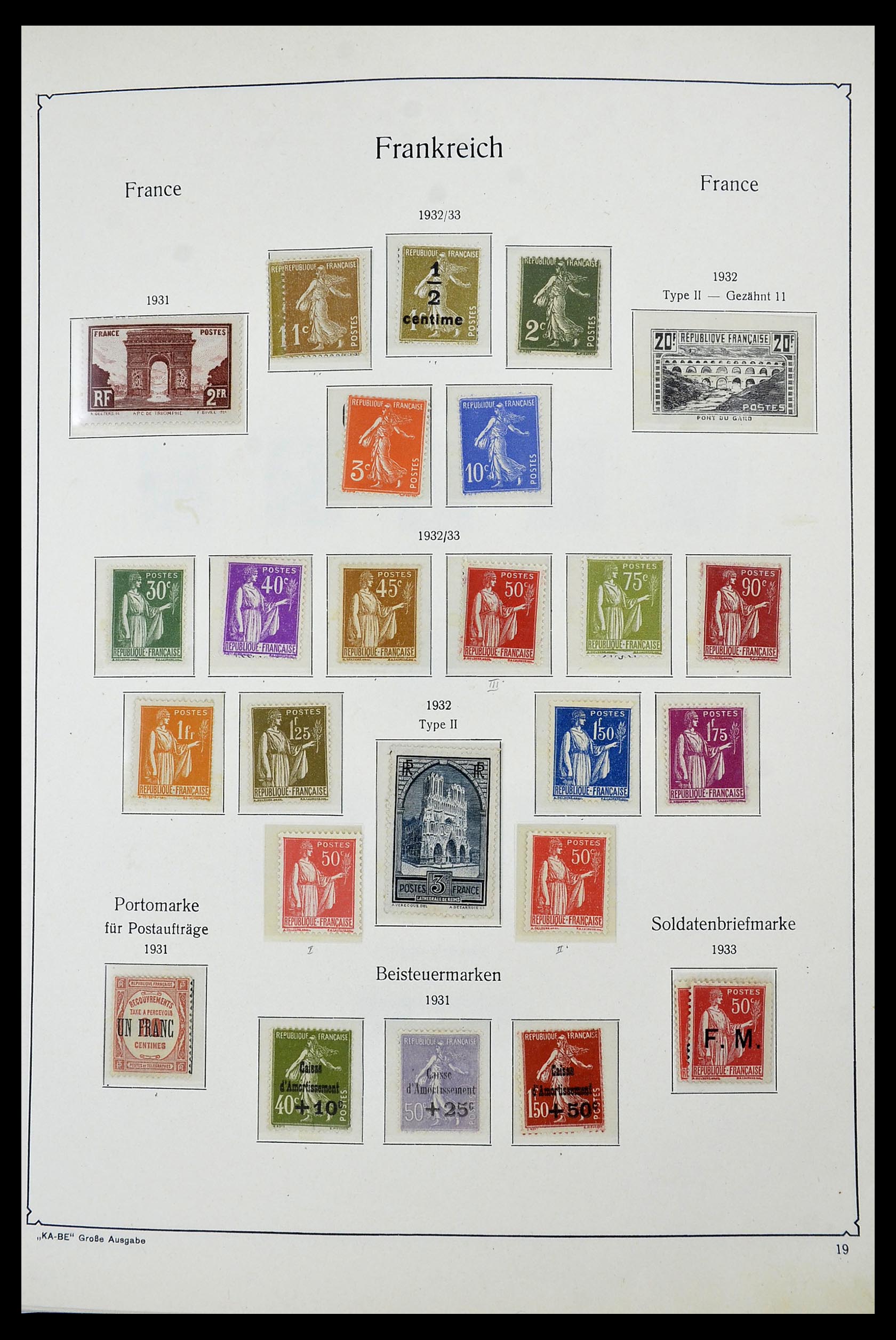 34580 016 - Stamp Collection 34580 France 1900-1971.