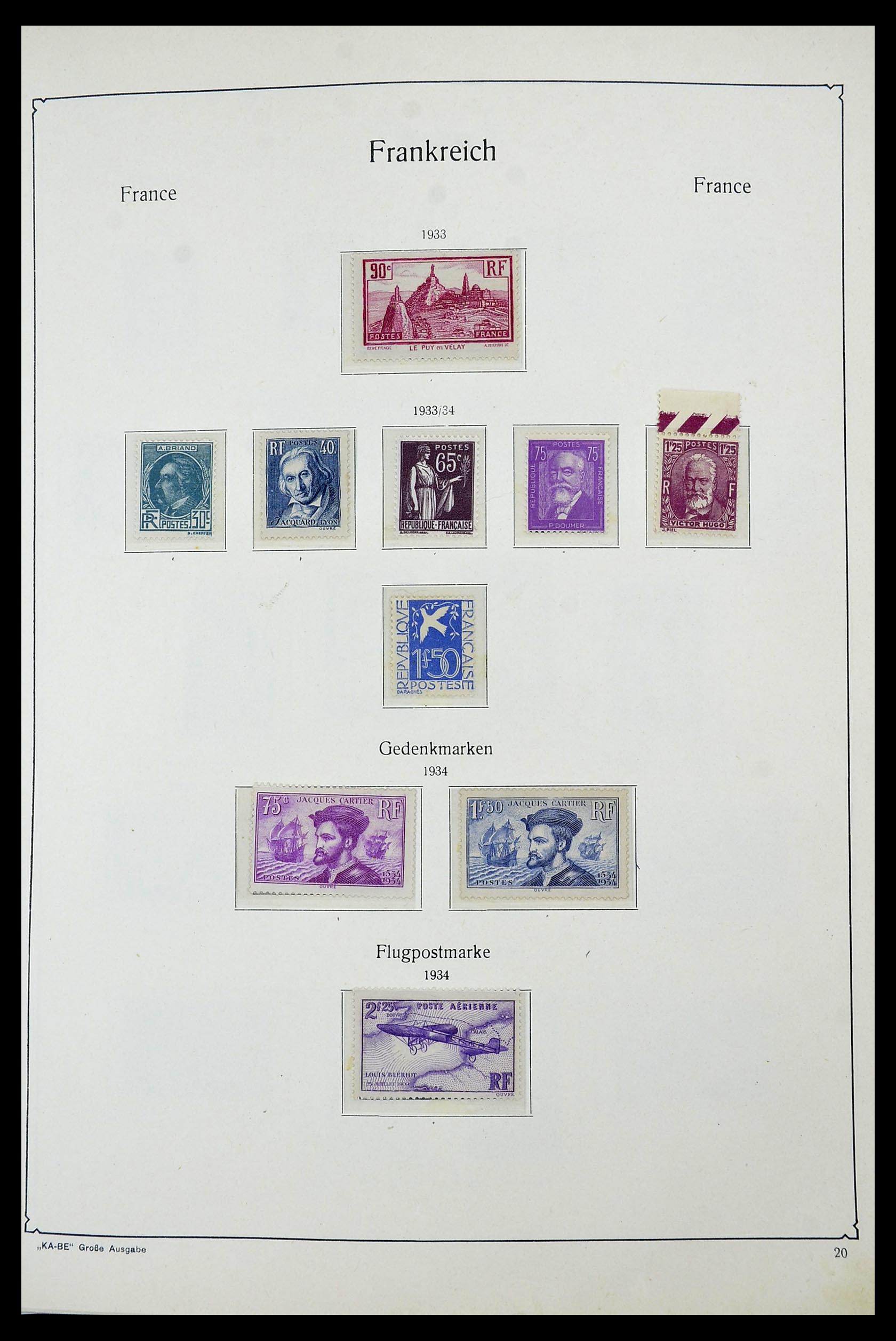 34580 017 - Stamp Collection 34580 France 1900-1971.