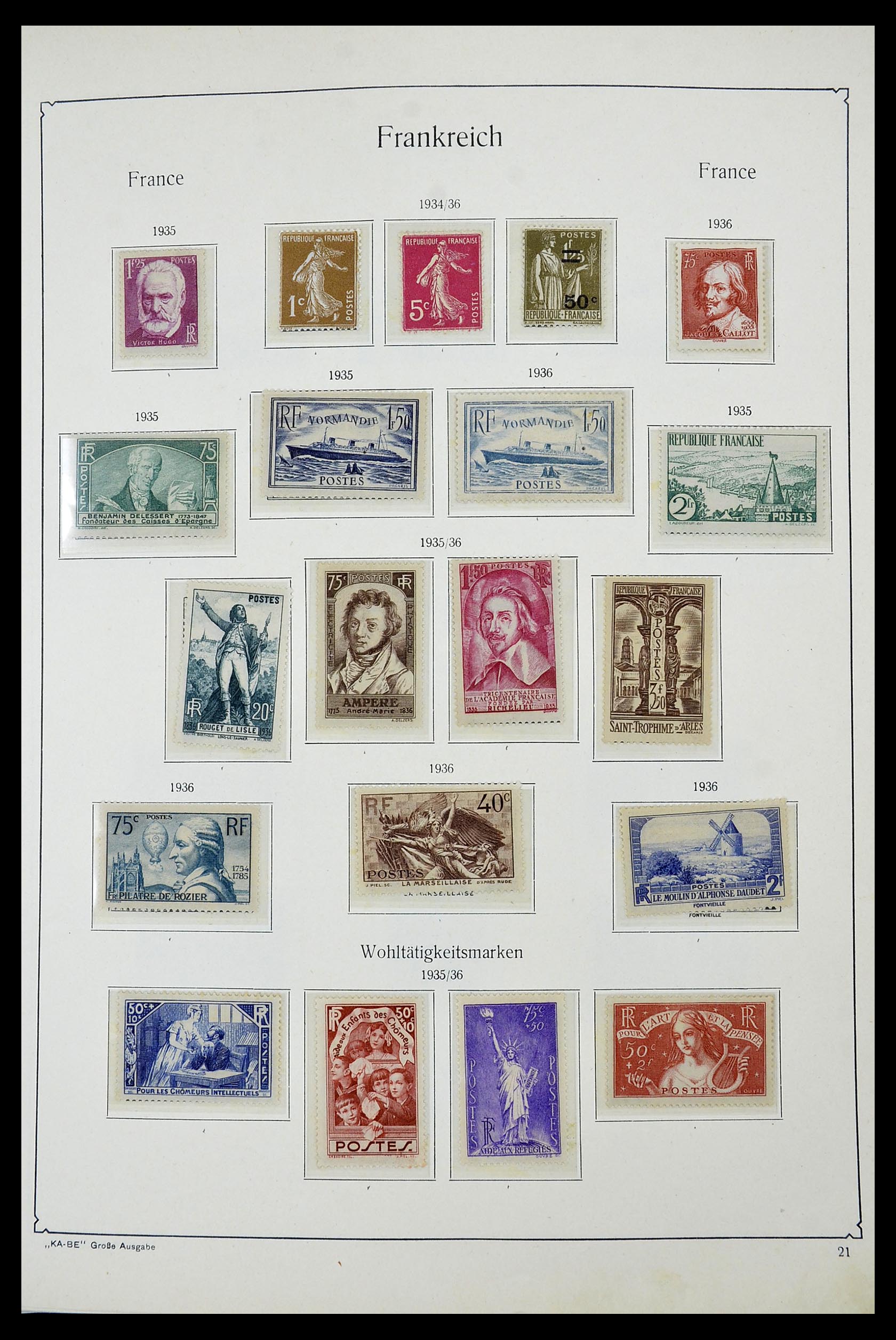 34580 018 - Stamp Collection 34580 France 1900-1971.