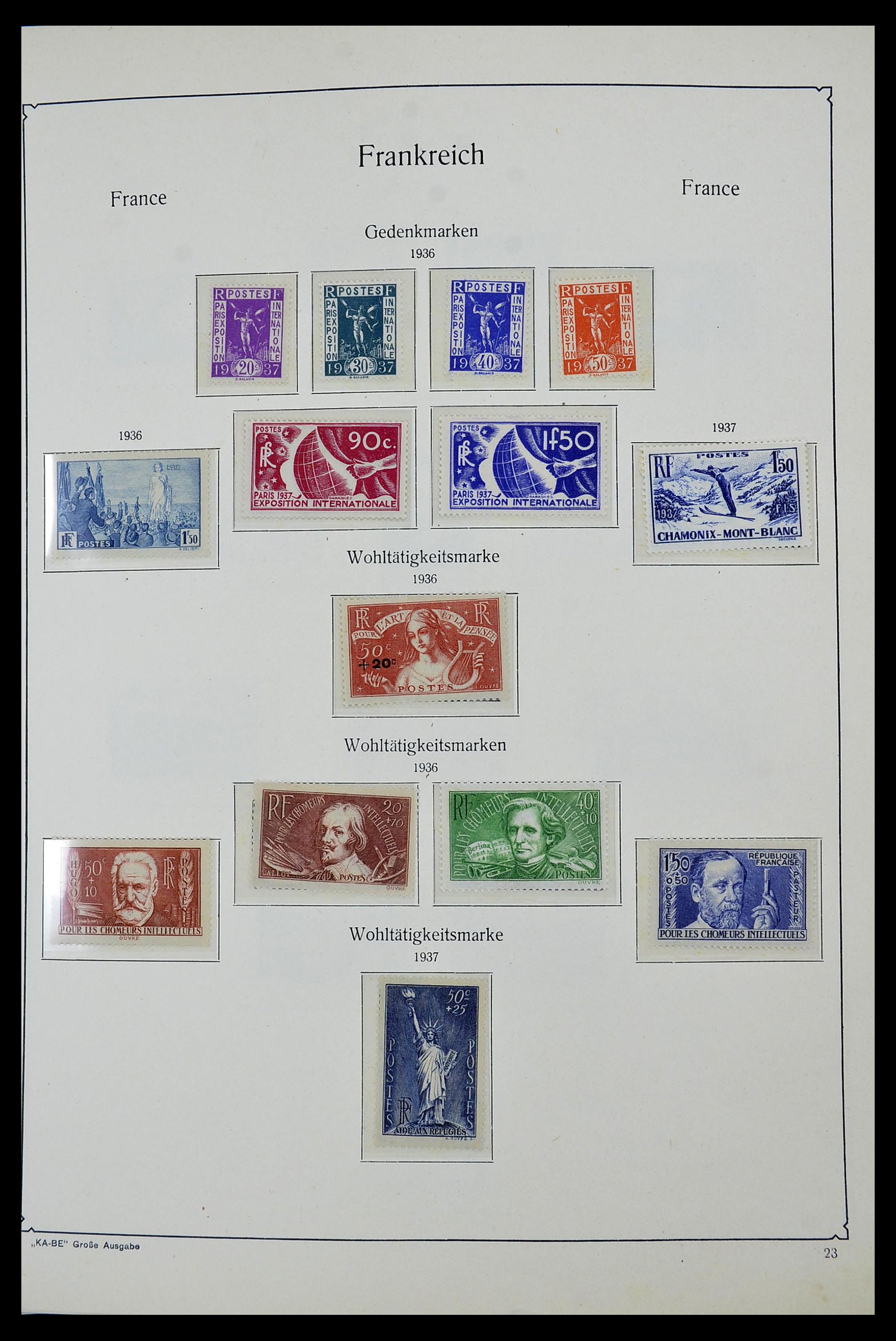 34580 020 - Postzegelverzameling 34580 Frankrijk 1900-1971.