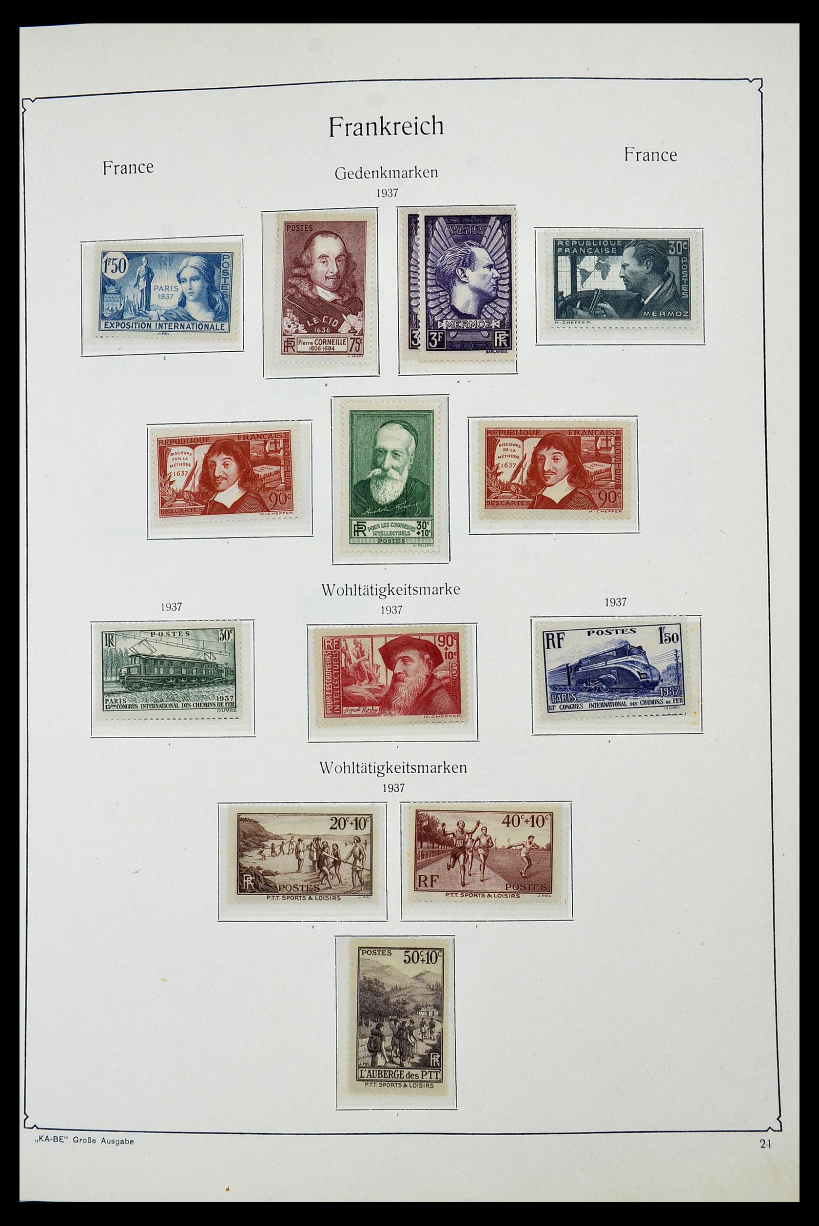 34580 021 - Postzegelverzameling 34580 Frankrijk 1900-1971.
