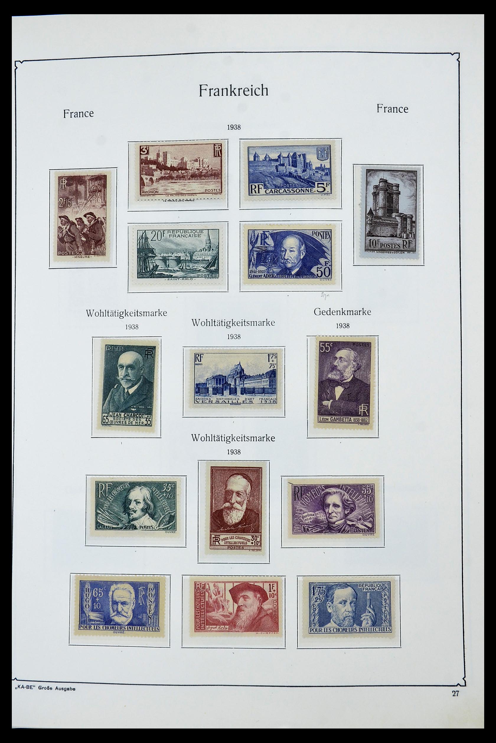 34580 023 - Postzegelverzameling 34580 Frankrijk 1900-1971.
