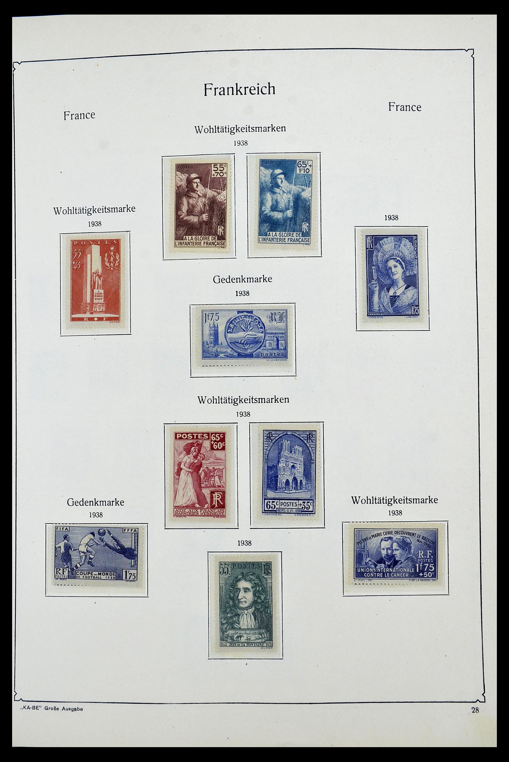 34580 024 - Postzegelverzameling 34580 Frankrijk 1900-1971.