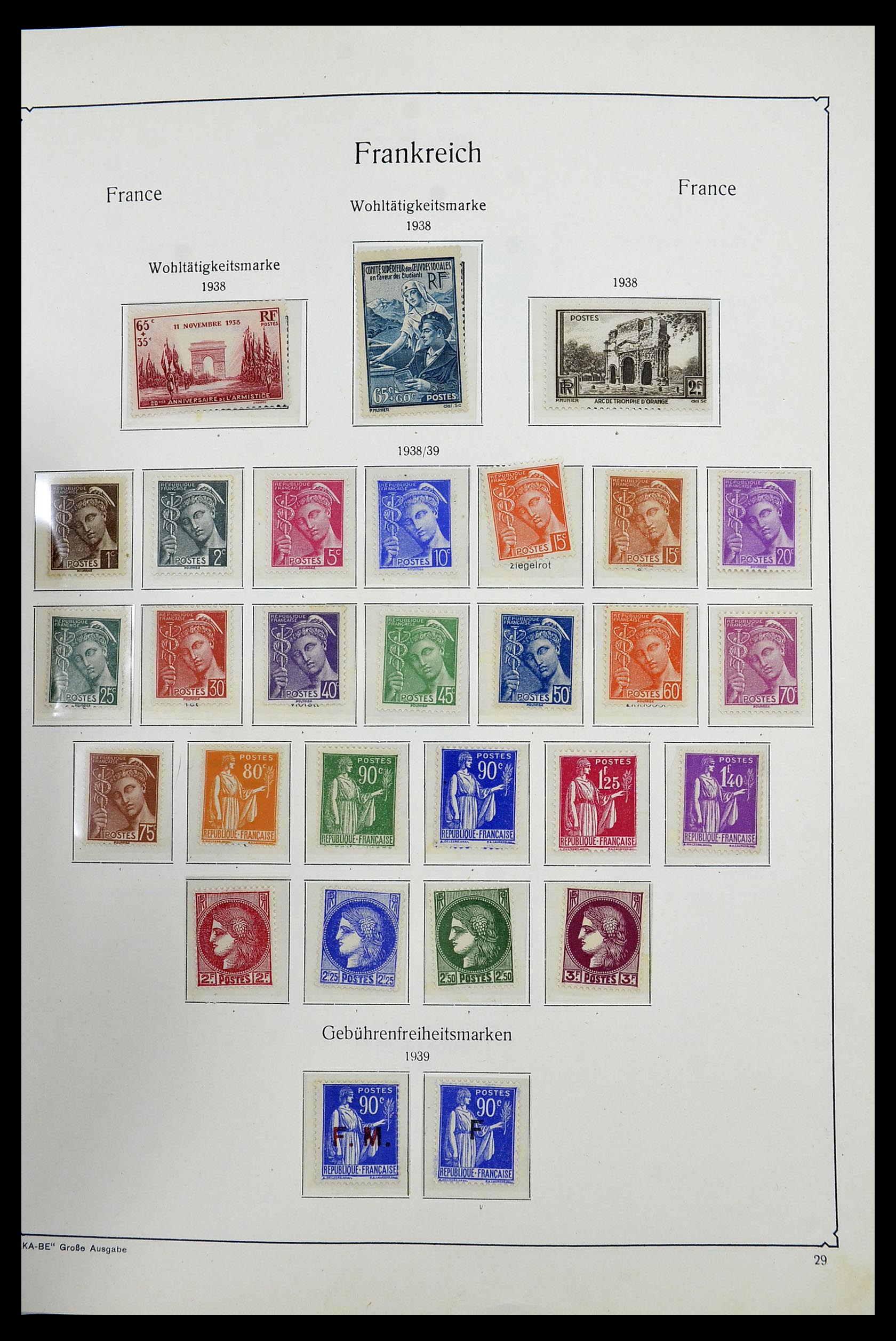 34580 025 - Postzegelverzameling 34580 Frankrijk 1900-1971.