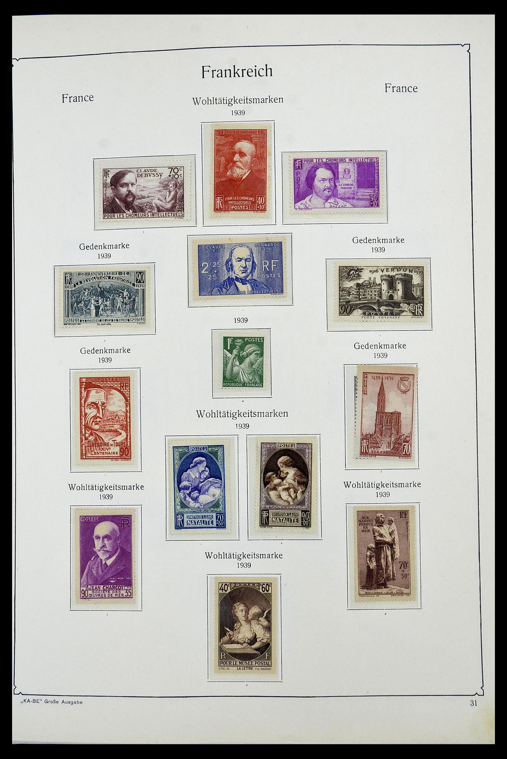 34580 027 - Postzegelverzameling 34580 Frankrijk 1900-1971.