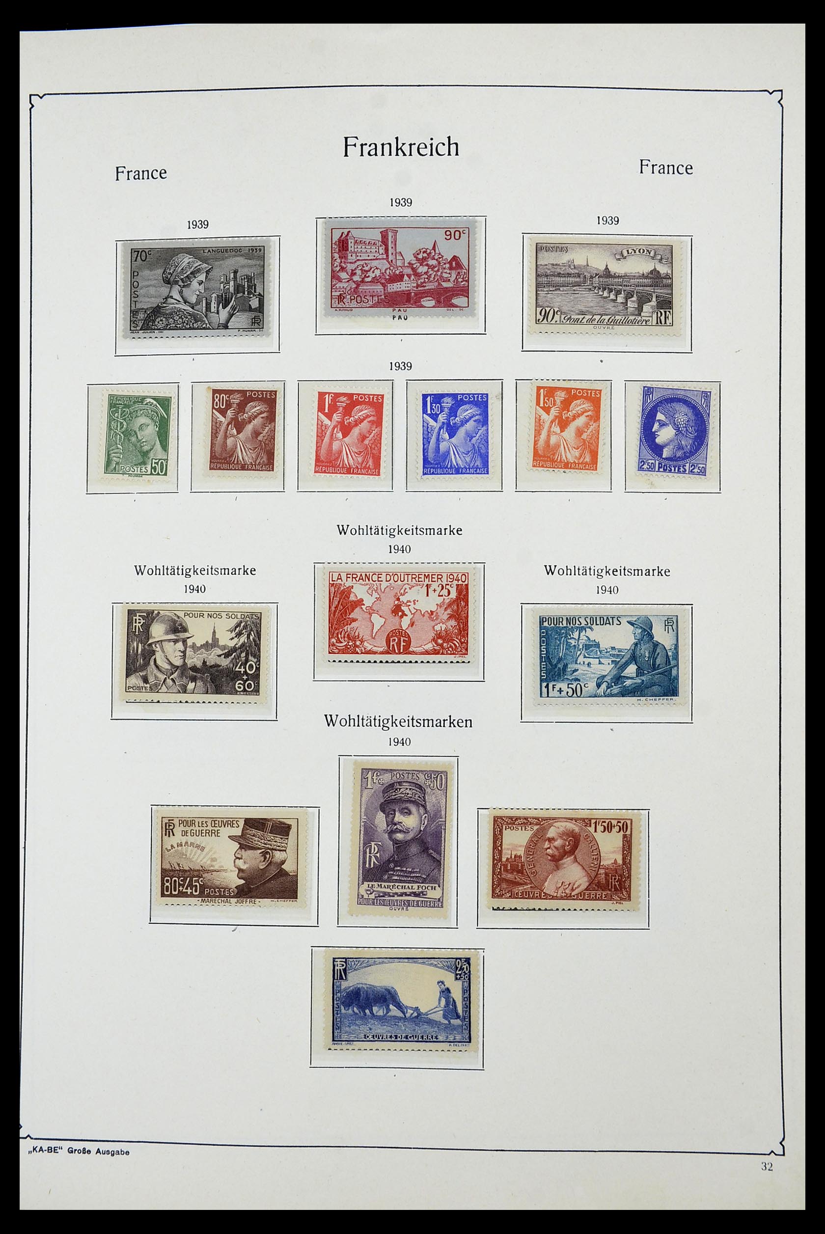 34580 028 - Postzegelverzameling 34580 Frankrijk 1900-1971.